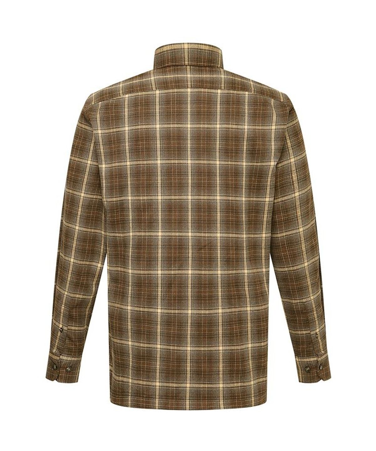 닥스셔츠(DAKS SHIRTS) 노케어 스트레치 미듐체크셔츠 레귤러핏 브라운_DMW1SHCL700W1