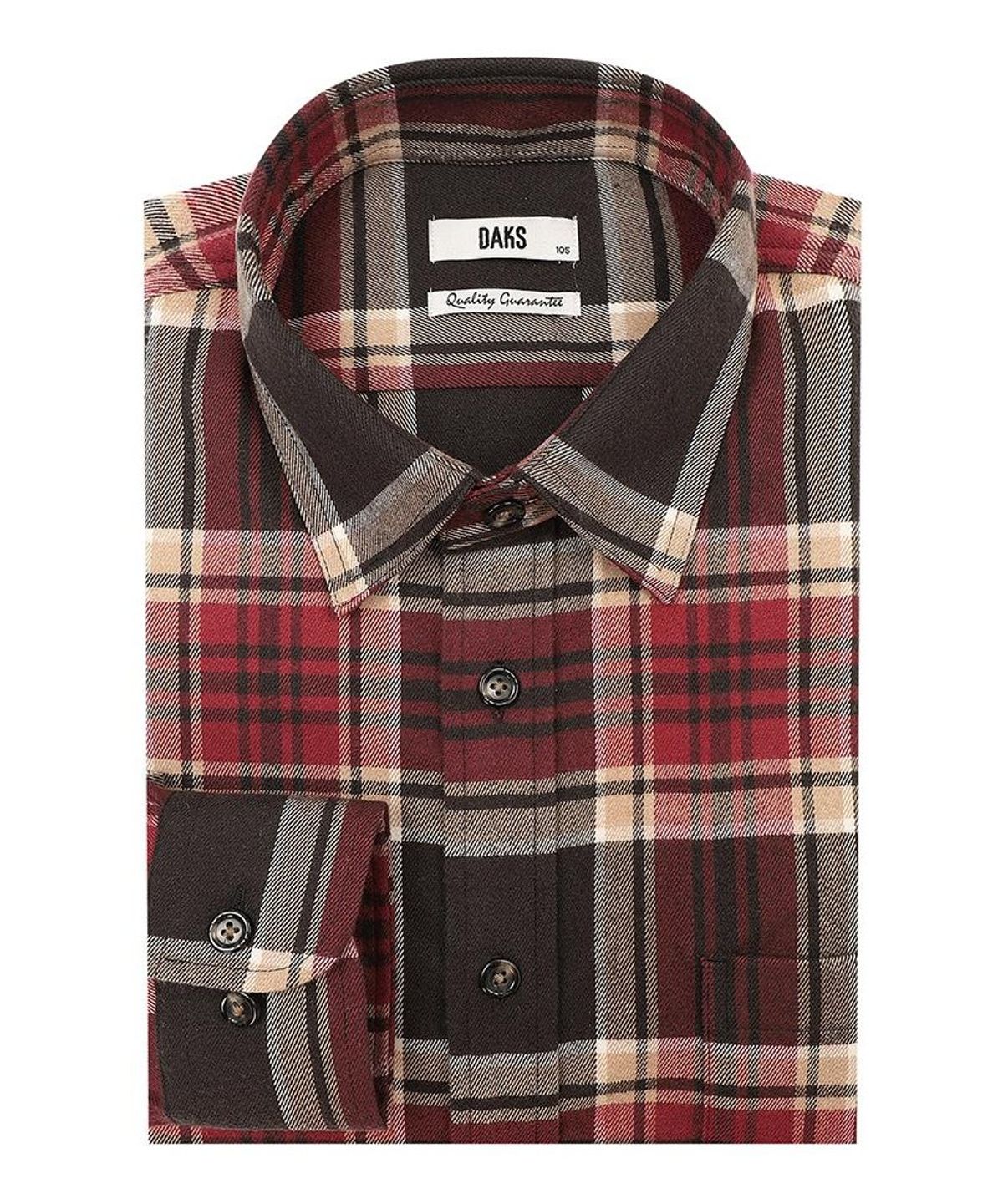 닥스셔츠(DAKS SHIRTS) 노케어 스트레치 미듐체크셔츠 레귤러핏 레드_DMW1SHCL701R1
