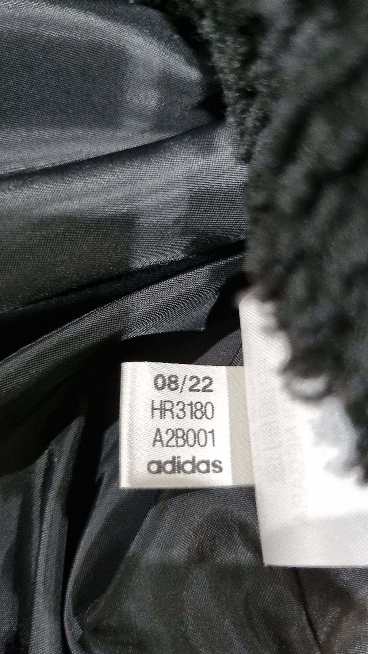 아디다스(ADIDAS) 빅 트레포일 쉐르파 재킷 - 블랙 / HR3180 S