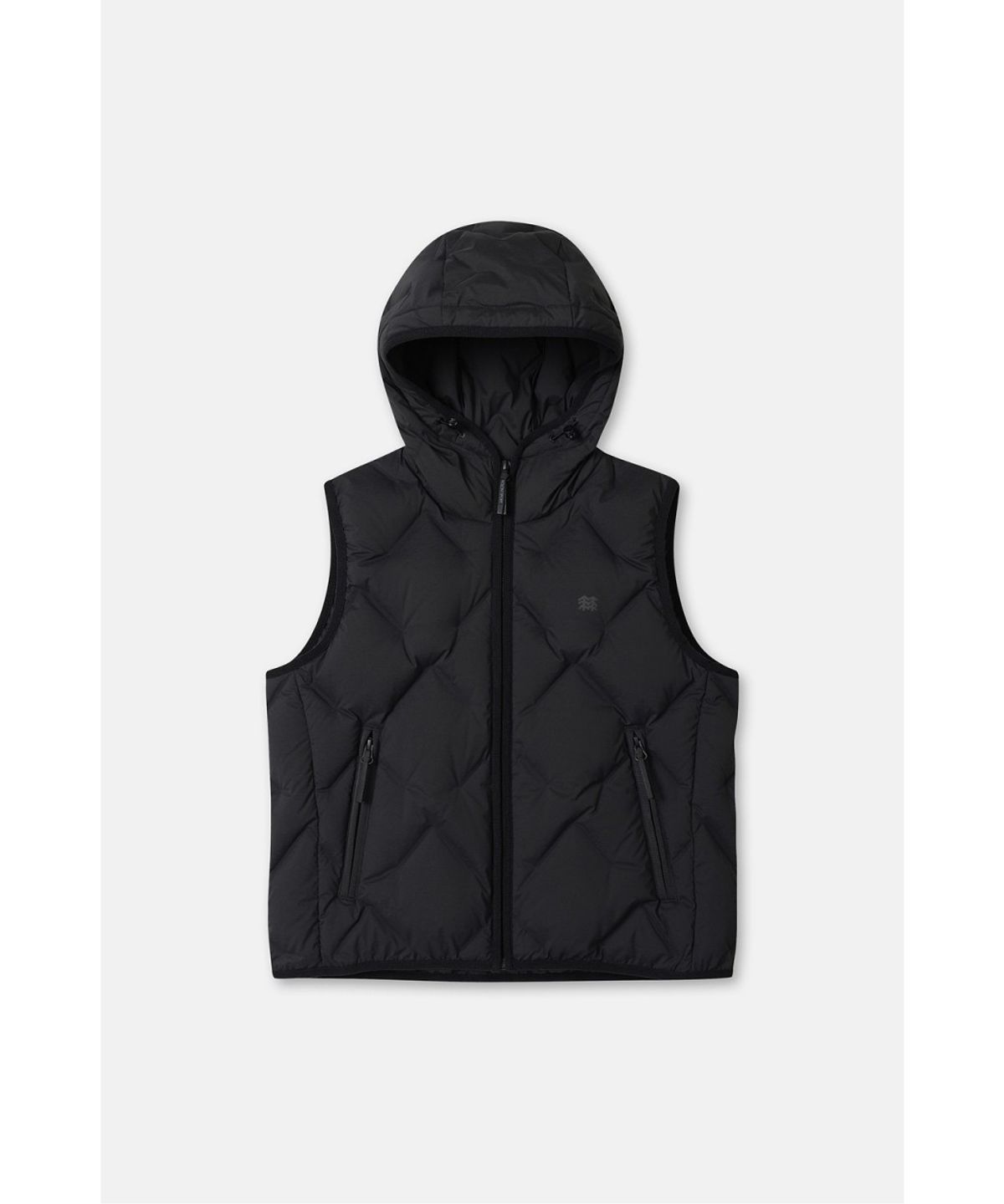 코오롱스포츠(KOLON SPORT) 여성 솟솟 크롭 후드 튜브다운 다운베스트 TVVAW26502BLK