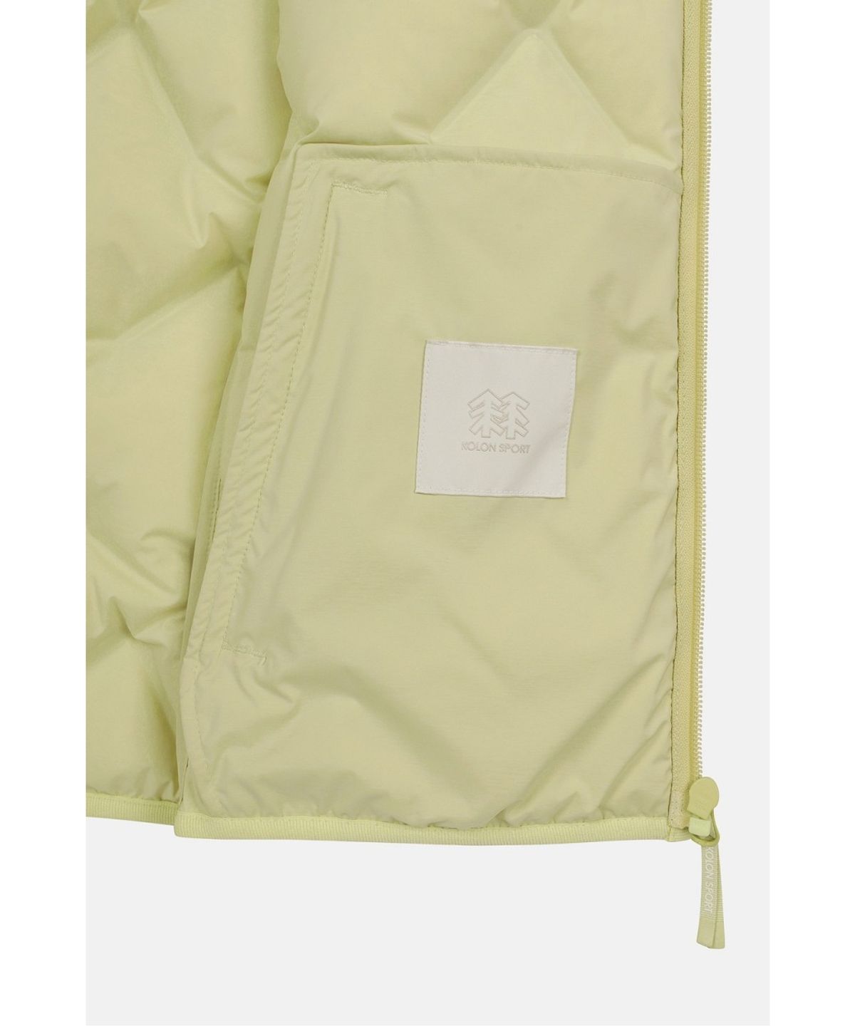 코오롱스포츠(KOLON SPORT) 여성 솟솟 크롭 후드 튜브다운 다운베스트 TVVAW26502LLI