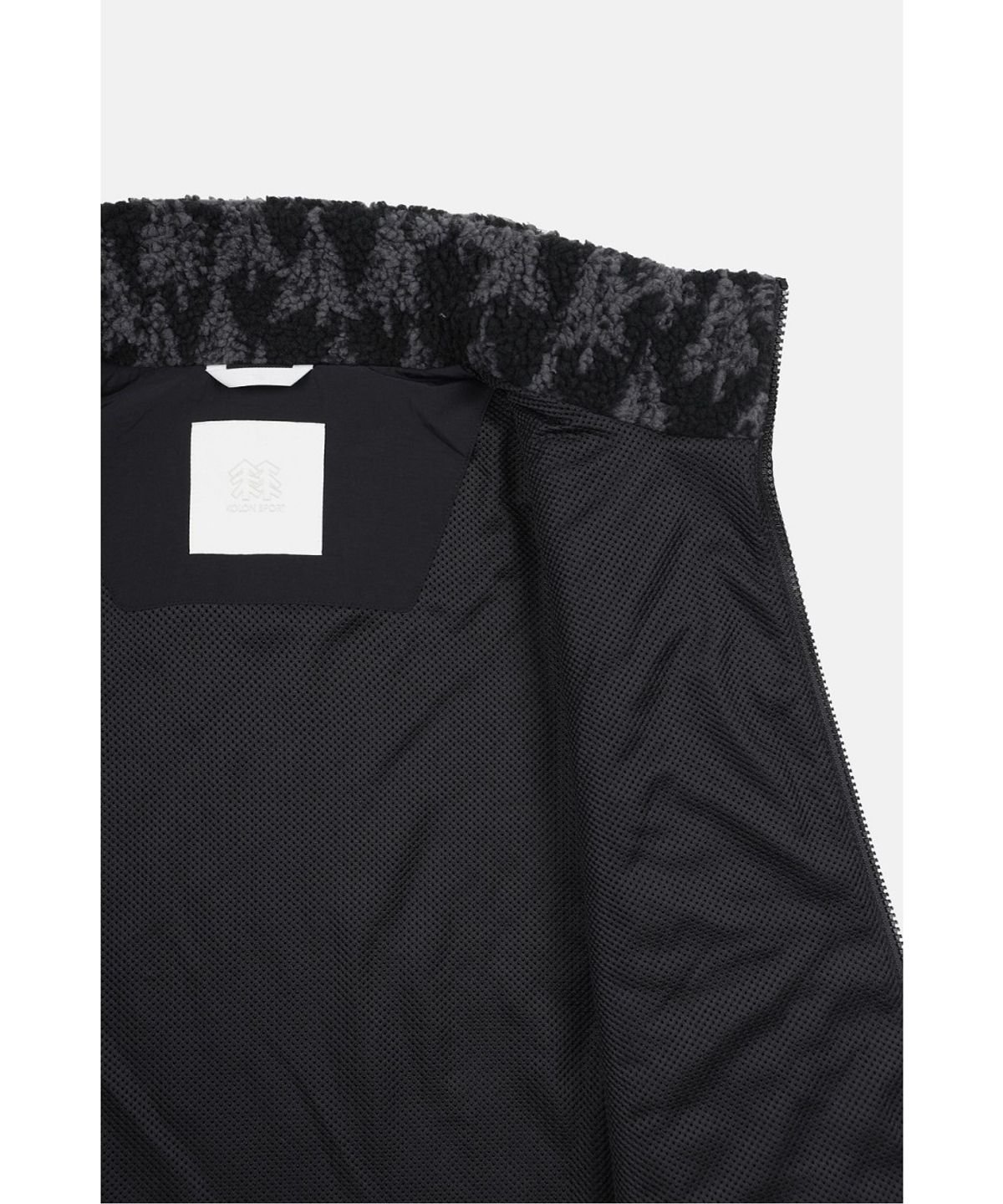 코오롱스포츠(KOLON SPORT) 남성 솟솟 자카드 플리스 재킷 TLJFW26531BLK