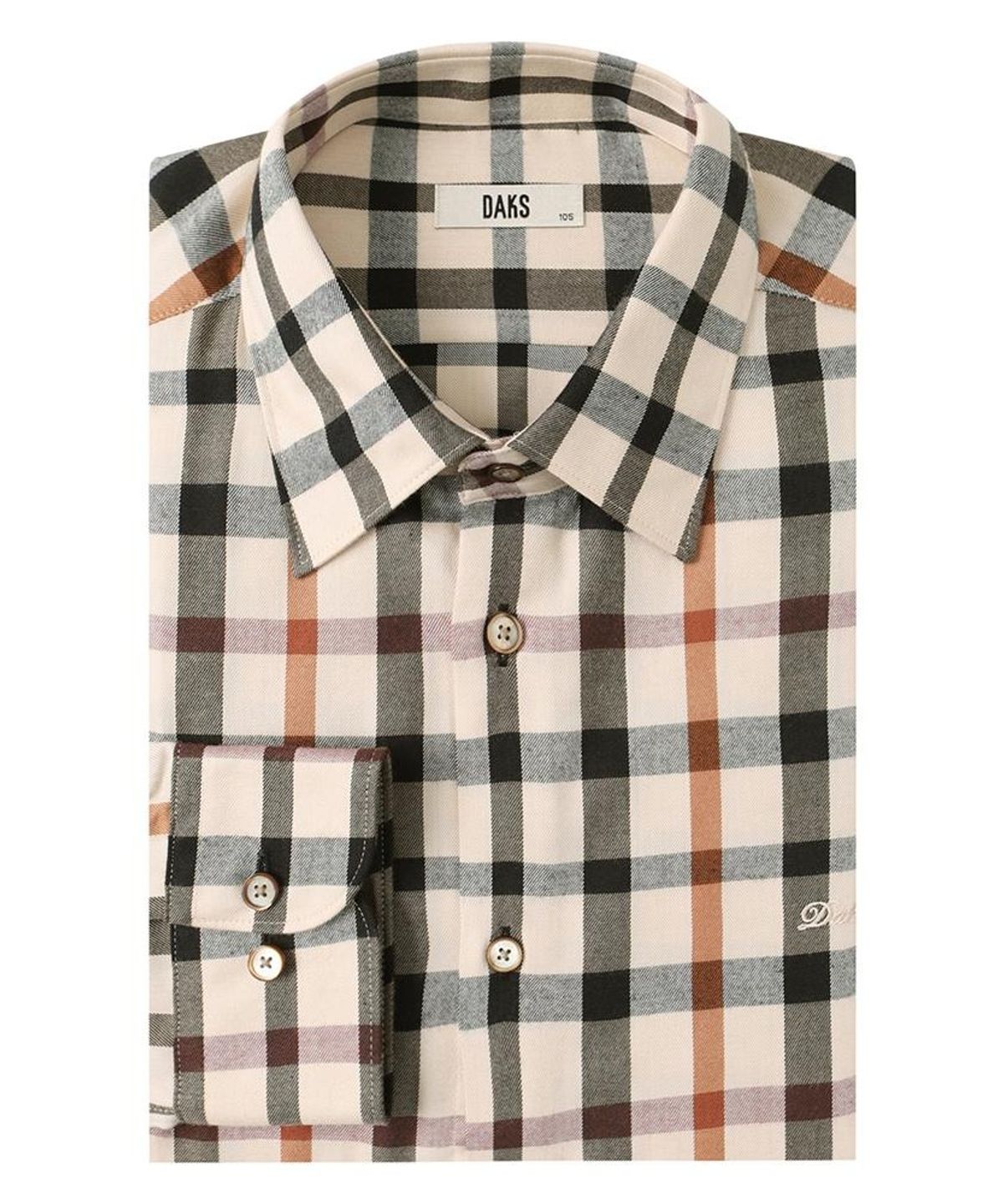 닥스셔츠(DAKS SHIRTS) 노케어 폴리혼방 미듐체크셔츠 레귤러핏 베이지_DMA1SHCL142I1