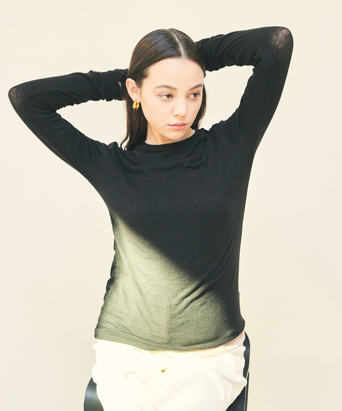 이브(YIV) Wool Tencel Basic T shirts