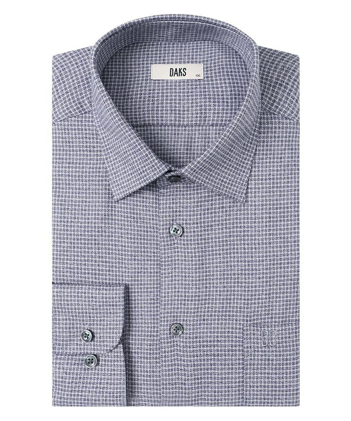 닥스셔츠(DAKS SHIRTS) 노케어 폴리혼방 스몰체크셔츠 레귤러핏 바이올렛_DMW1SHCL122V1