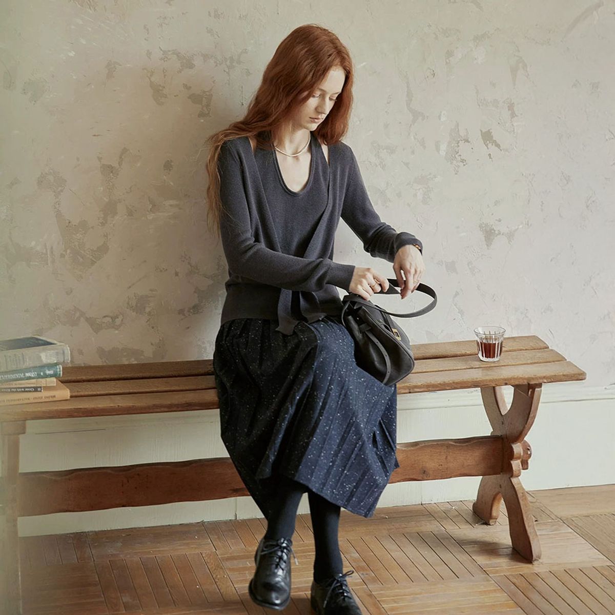 프라우드 마리(PROUD MARY) PM_Sculpted drape knit