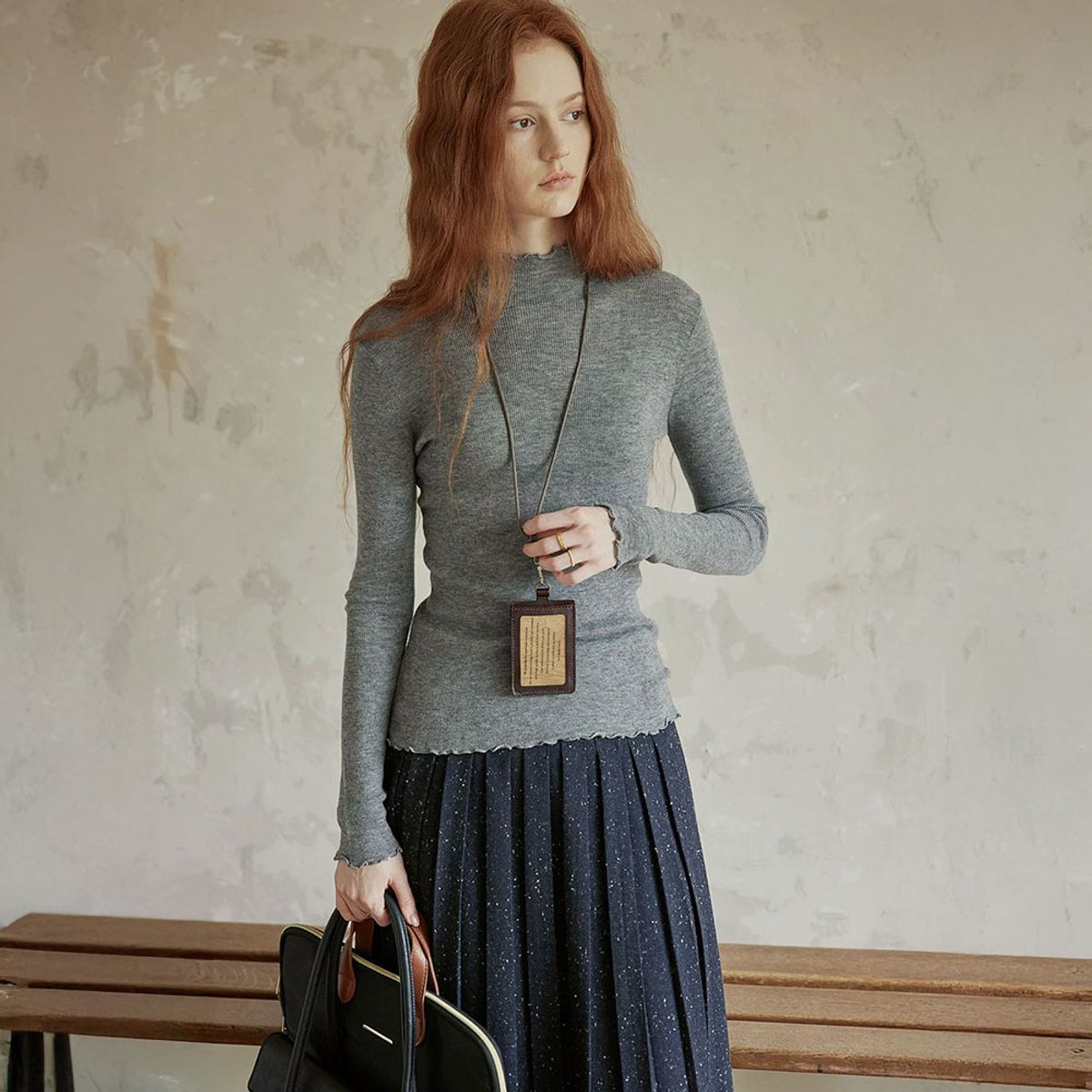 프라우드 마리(PROUD MARY) PM_Soft mockneck knit_4color