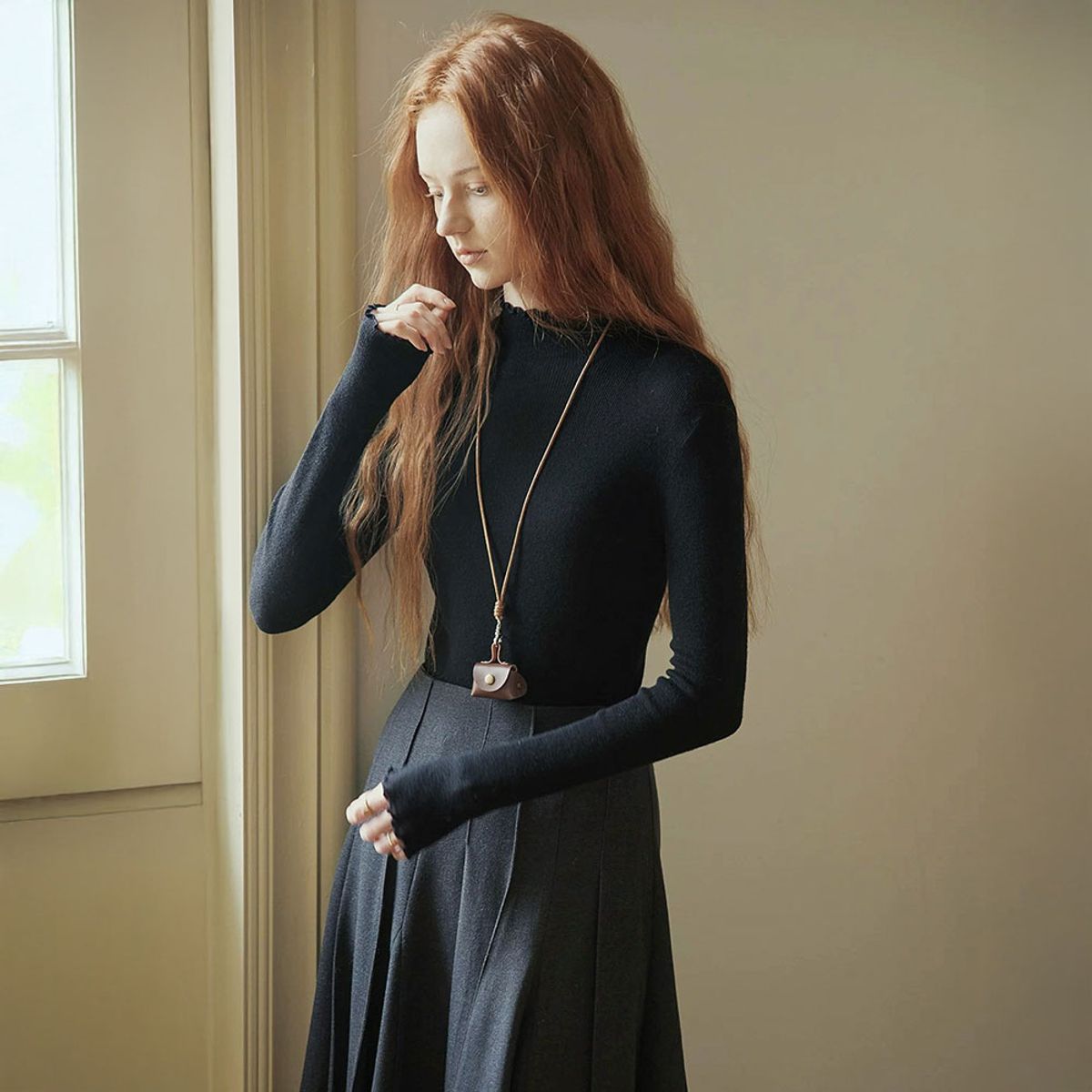 프라우드 마리(PROUD MARY) PM_Soft mockneck knit_4color