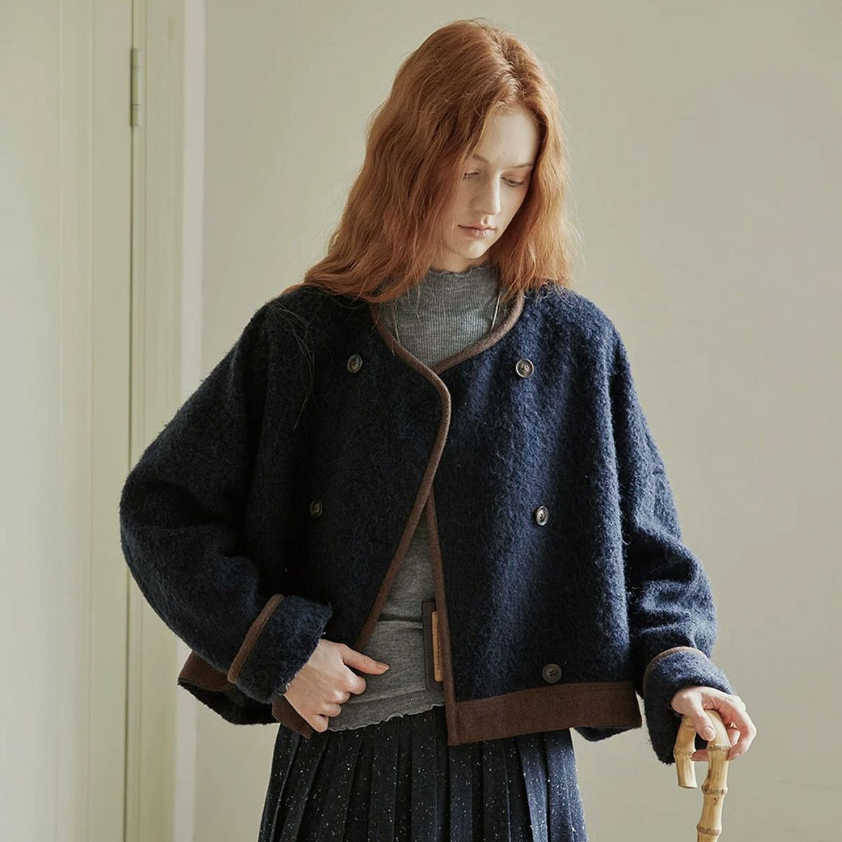 프라우드 마리(PROUD MARY) PM_Contrast trim jacket