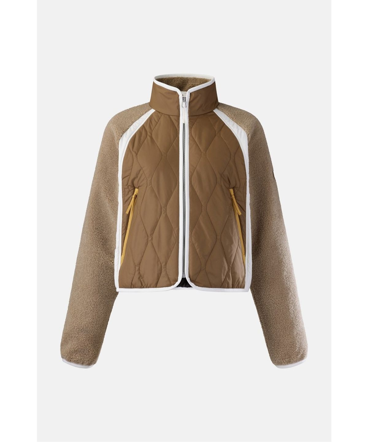 코오롱스포츠(KOLON SPORT) 여성 플리스 스탠드넥 컬러블록 재킷 (SET-UP) TVJFW26532CAM