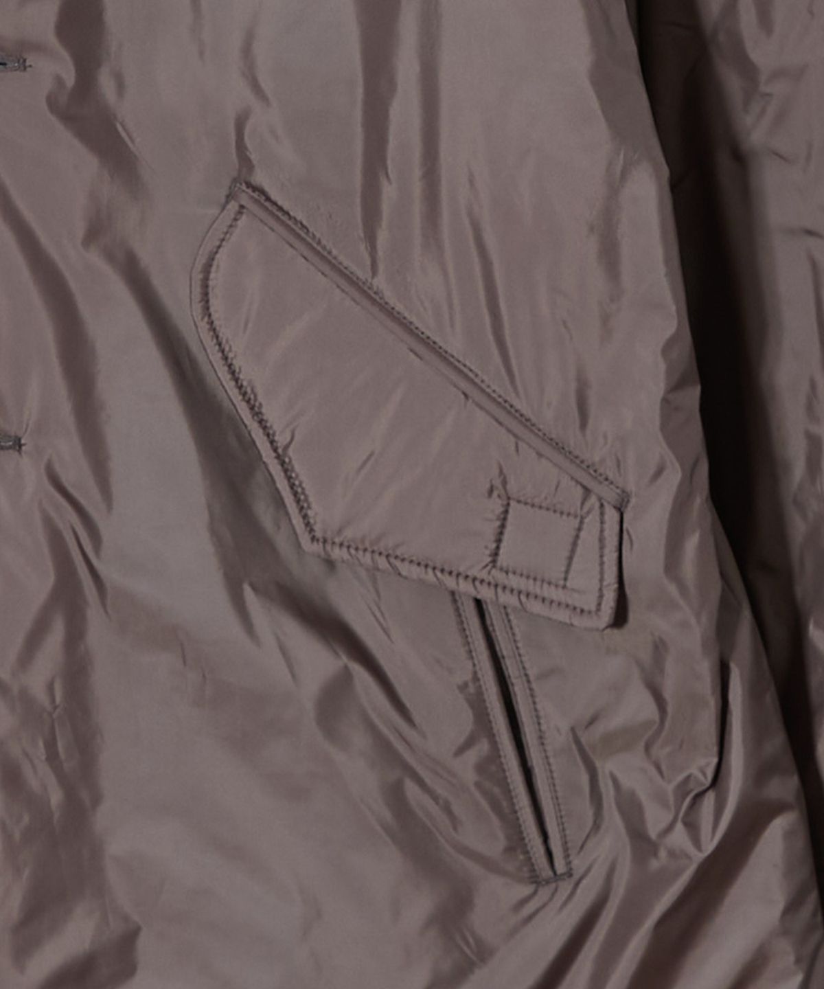 홀리선(HORLISUN) Basel Padding Half Coat Spain Olive