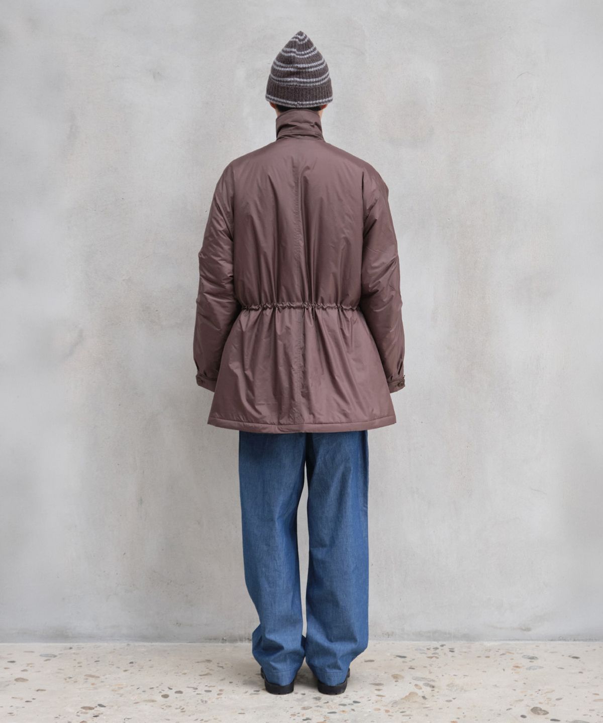 홀리선(HORLISUN) Basel Padding Half Coat Spain Olive