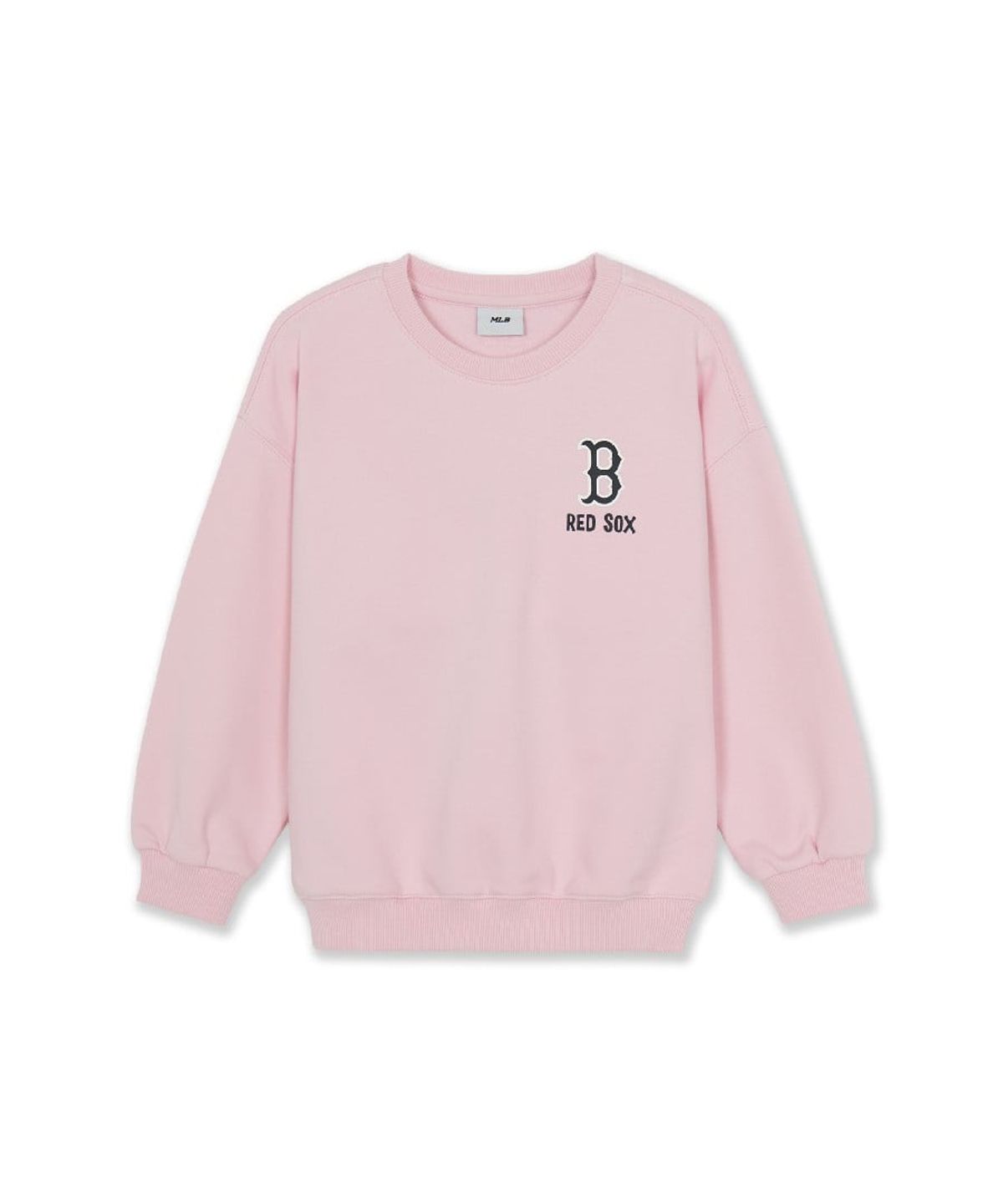 엠엘비 키즈(MLB KIDS) 스트릿 드로잉 베어 기모 맨투맨 BOS (L.Pink)