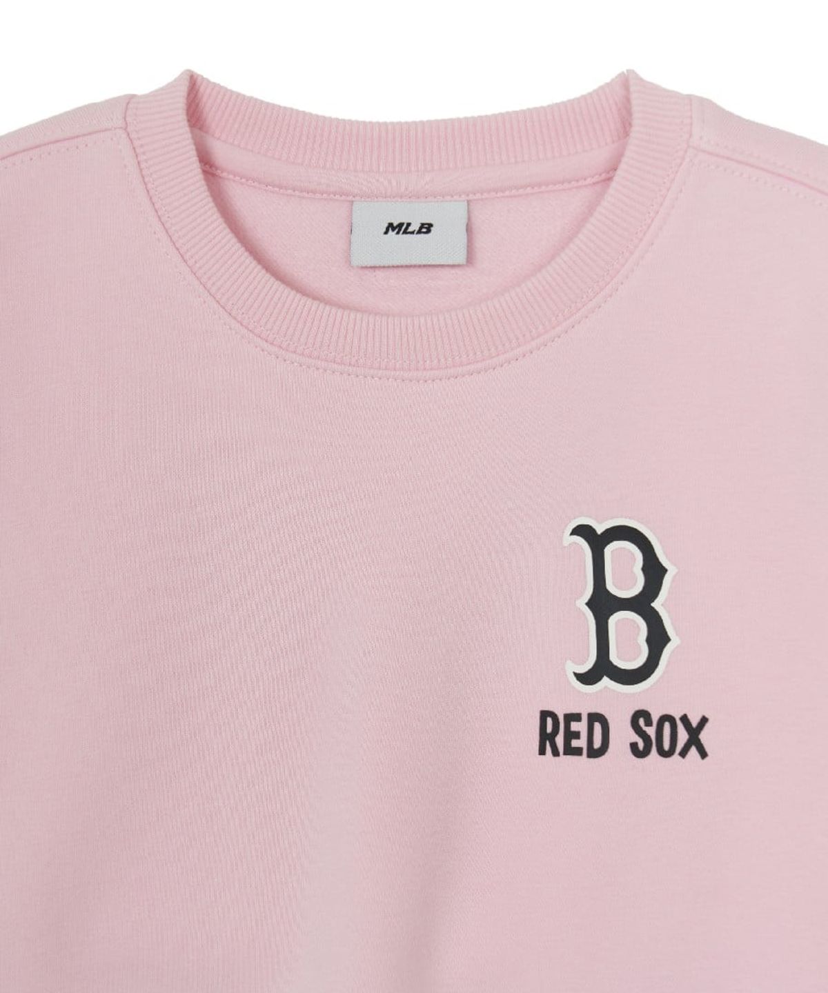엠엘비 키즈(MLB KIDS) 스트릿 드로잉 베어 기모 맨투맨 BOS (L.Pink)