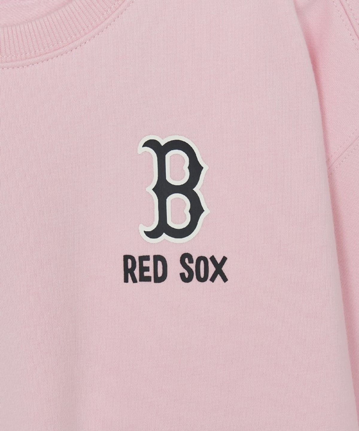 엠엘비 키즈(MLB KIDS) 스트릿 드로잉 베어 기모 맨투맨 BOS (L.Pink)