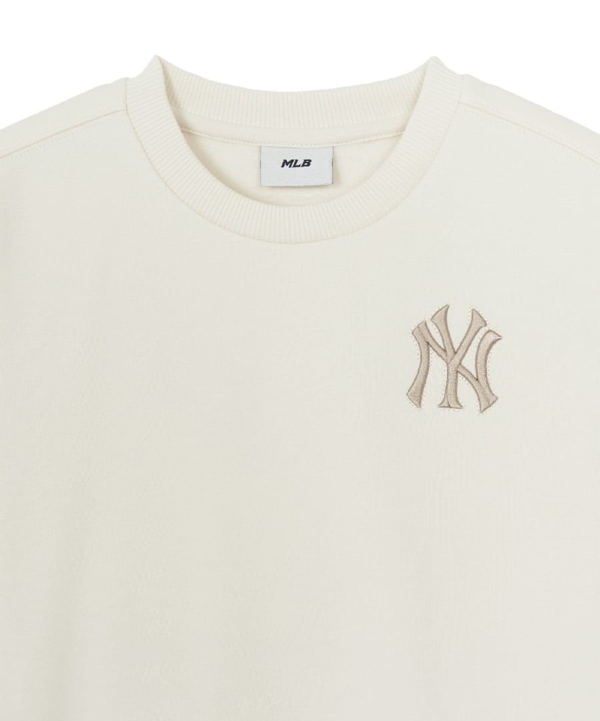 엠엘비 키즈(MLB KIDS) 스트릿 모노그램 카모 빅럭스 기모 맨투맨 NY (Cream)