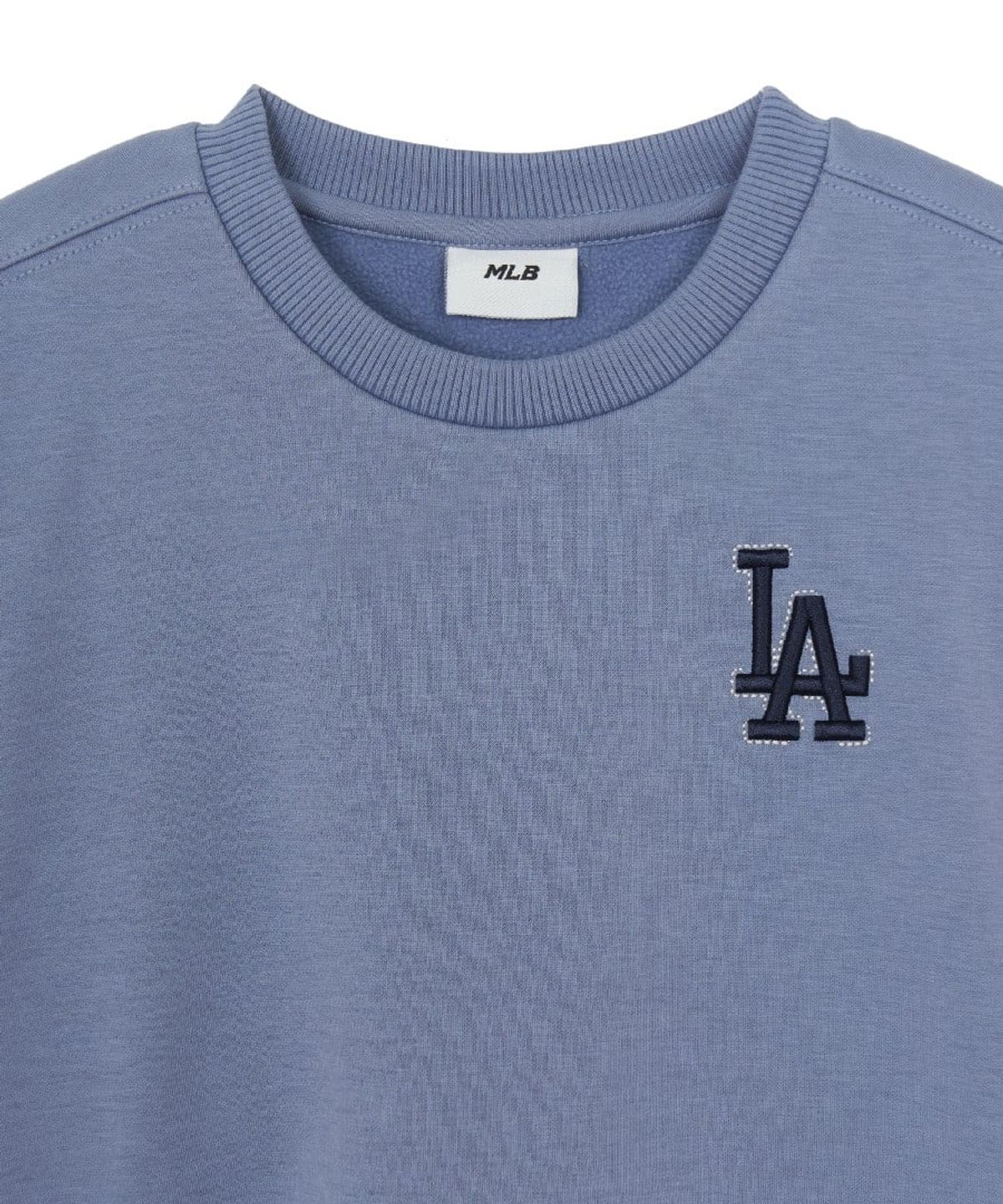 엠엘비 키즈(MLB KIDS) 스트릿 모노그램 카모 빅럭스 기모 맨투맨 LA (L.Indigo)
