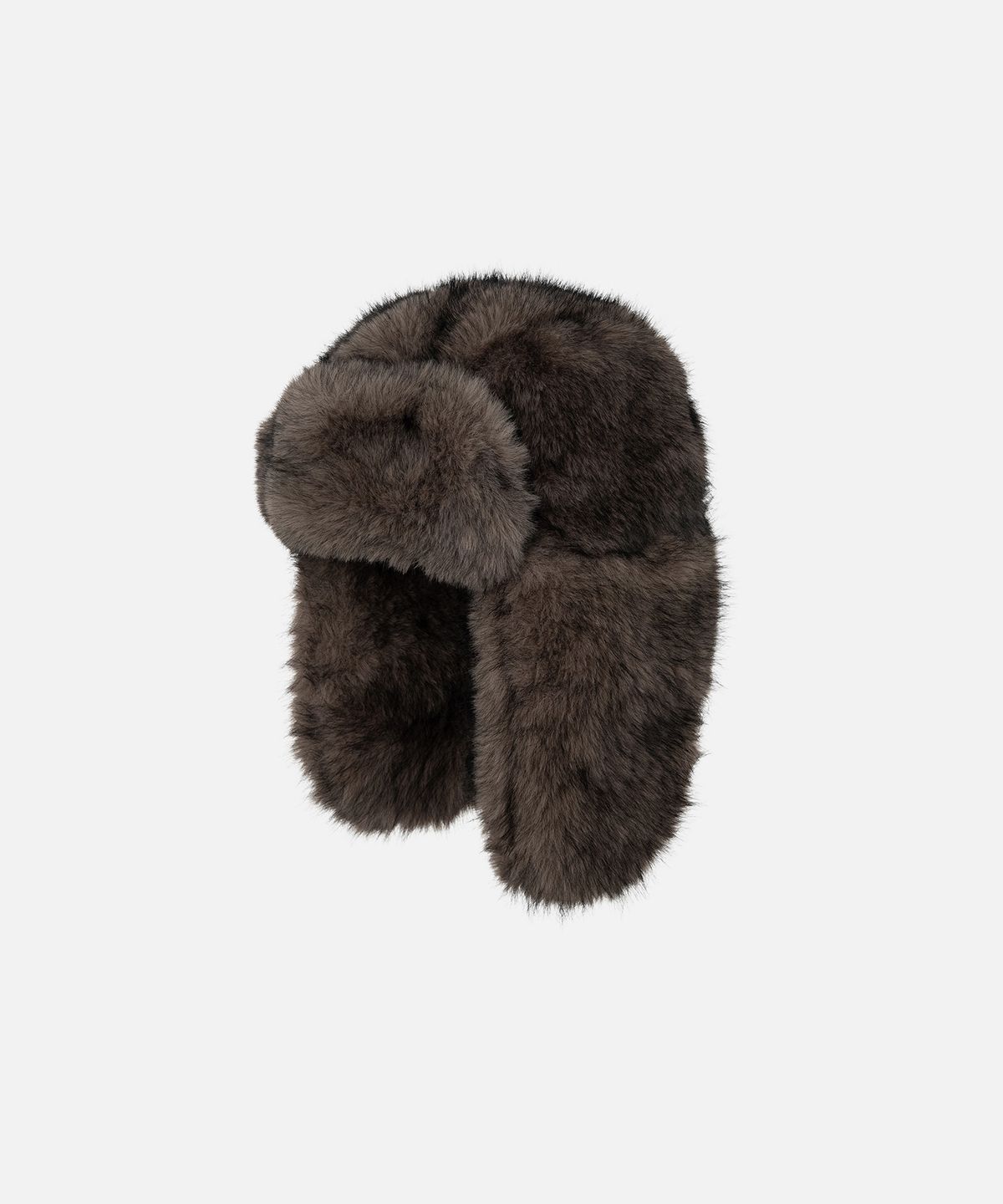 인스턴트펑크(INSTANTFUNK) FAUX FUR TRAPPER HAT - BROWN
