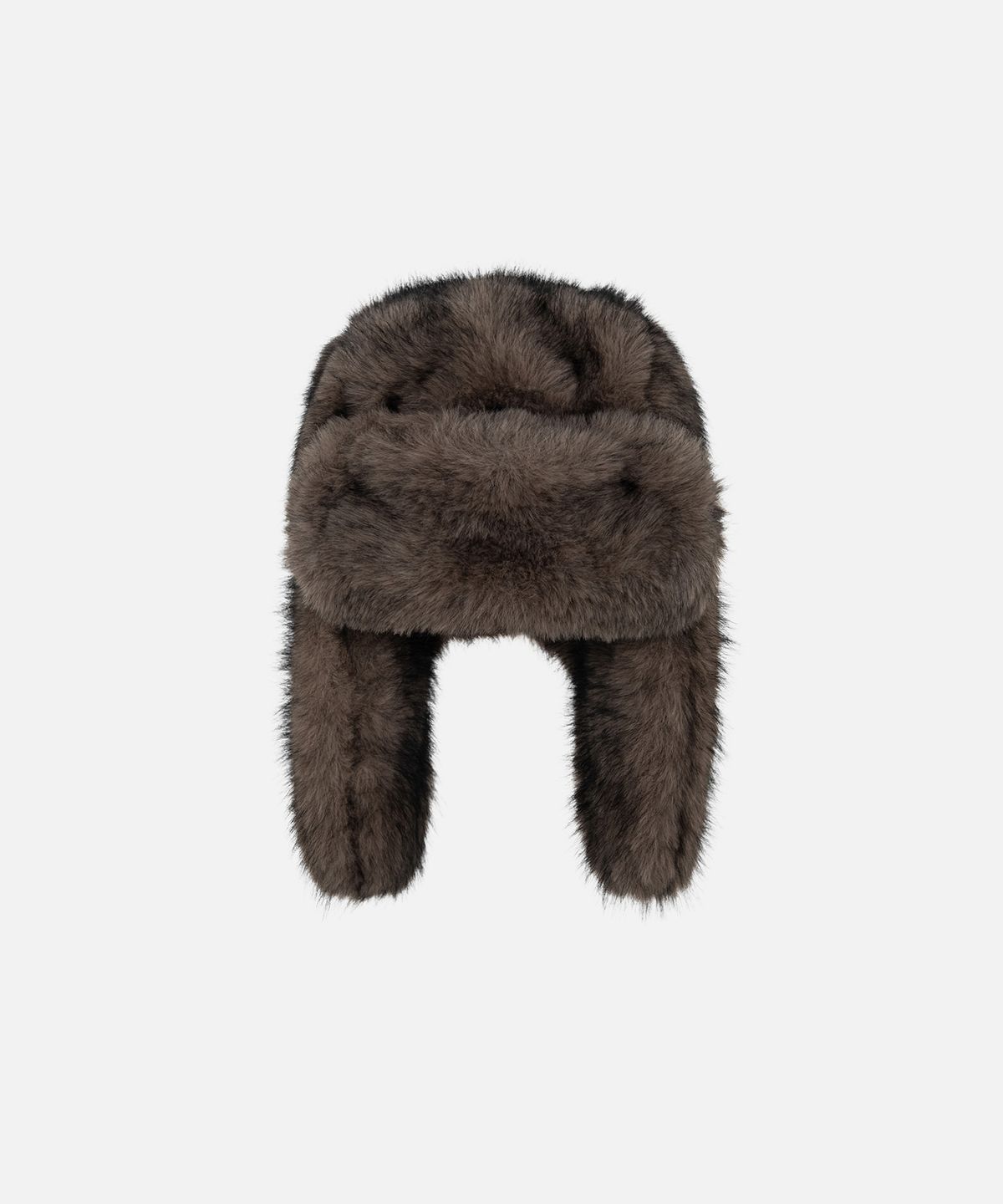 인스턴트펑크(INSTANTFUNK) FAUX FUR TRAPPER HAT - BROWN