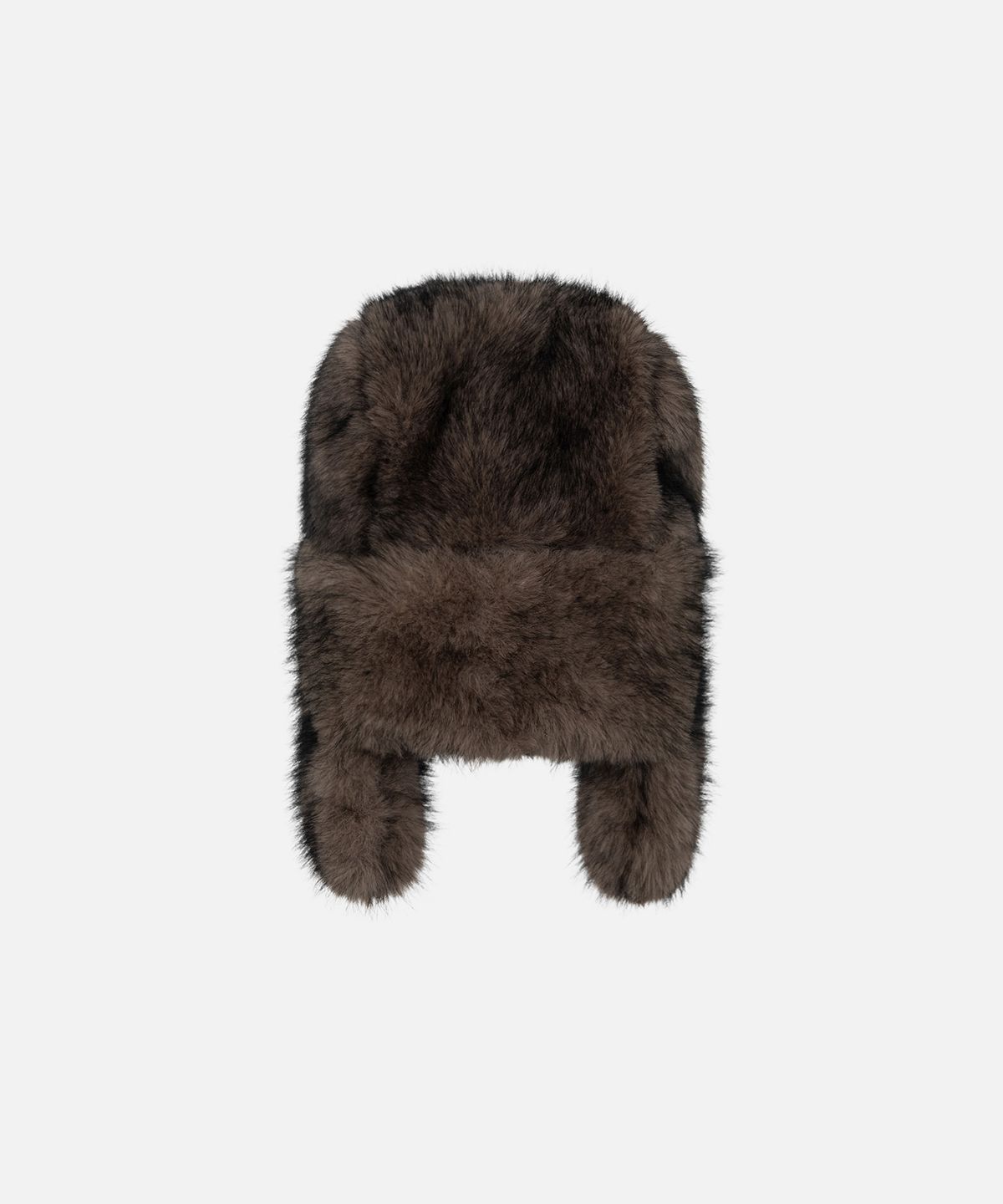 인스턴트펑크(INSTANTFUNK) FAUX FUR TRAPPER HAT - BROWN