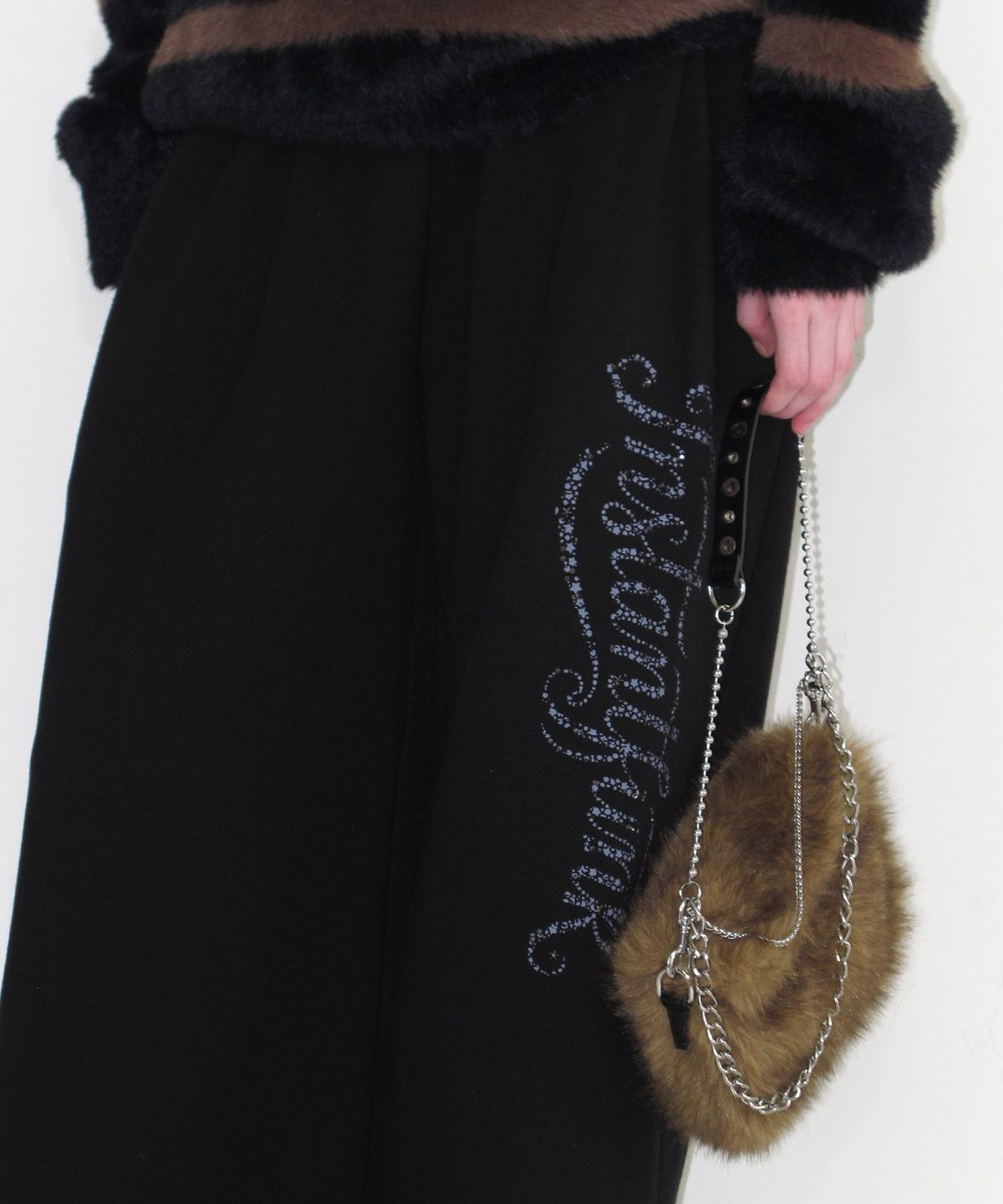 인스턴트펑크(INSTANTFUNK) FUR MINI BAG - BROWN