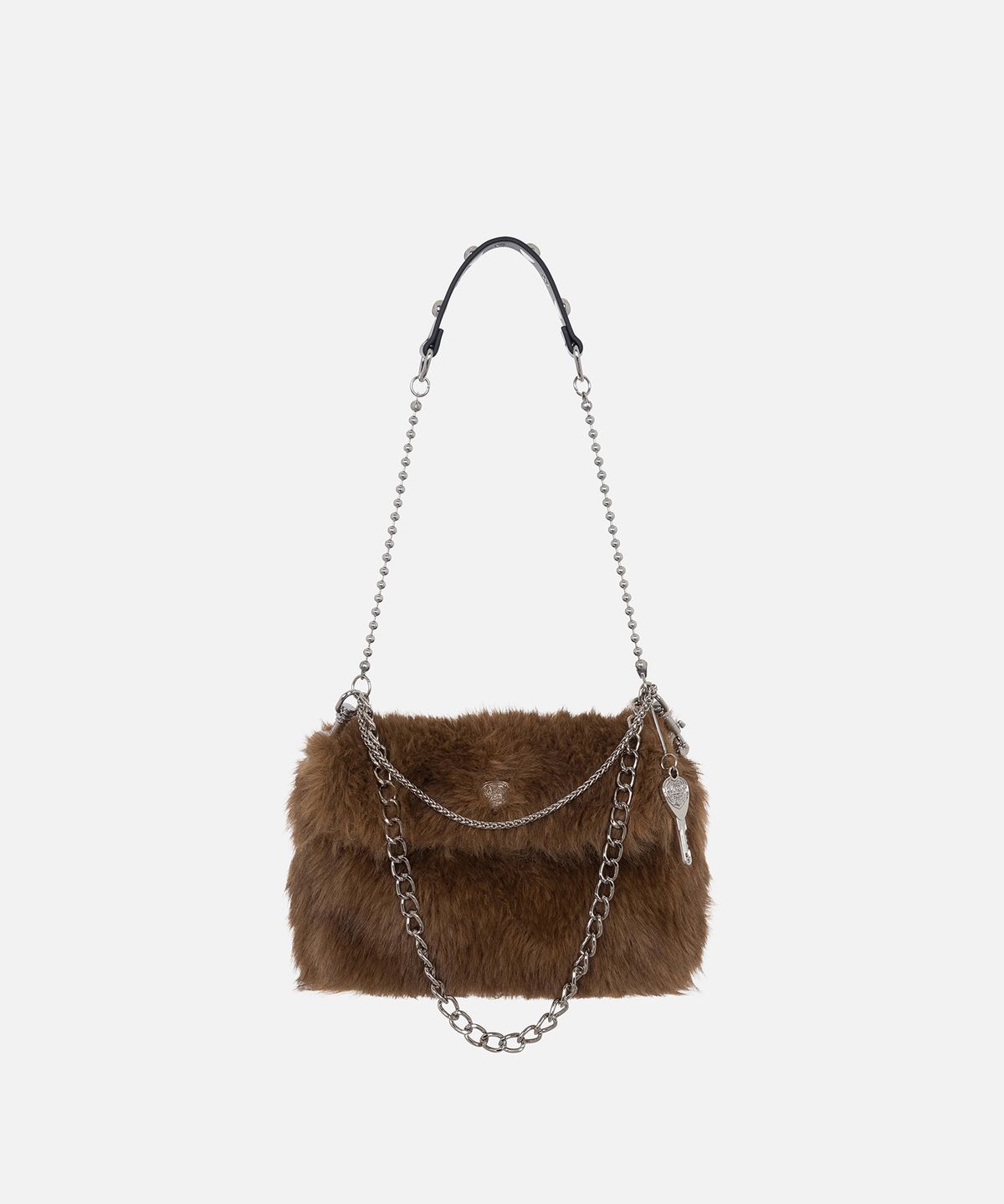 인스턴트펑크(INSTANTFUNK) FUR MINI BAG - BROWN