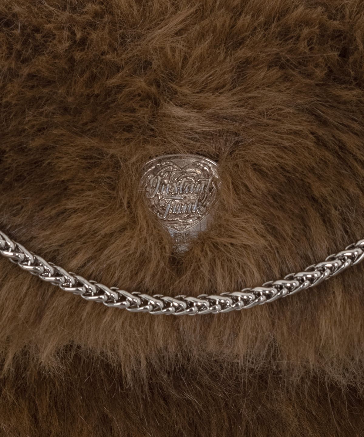 인스턴트펑크(INSTANTFUNK) FUR MINI BAG - BROWN