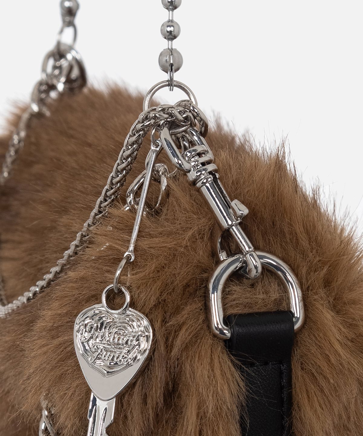 인스턴트펑크(INSTANTFUNK) FUR MINI BAG - BROWN