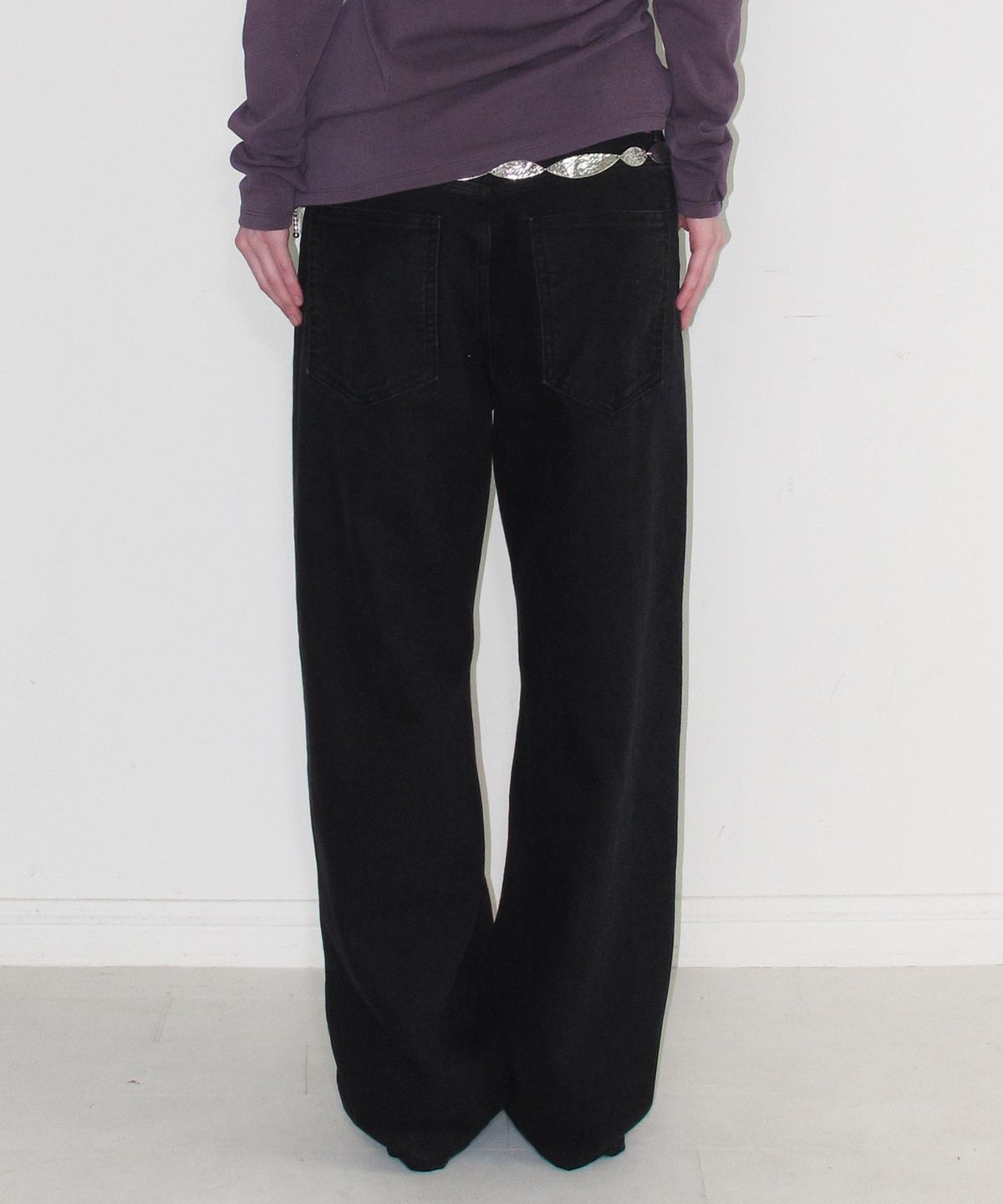 인스턴트펑크(INSTANTFUNK) BIG POCKET LOOSE FIT DENIM - BLACK