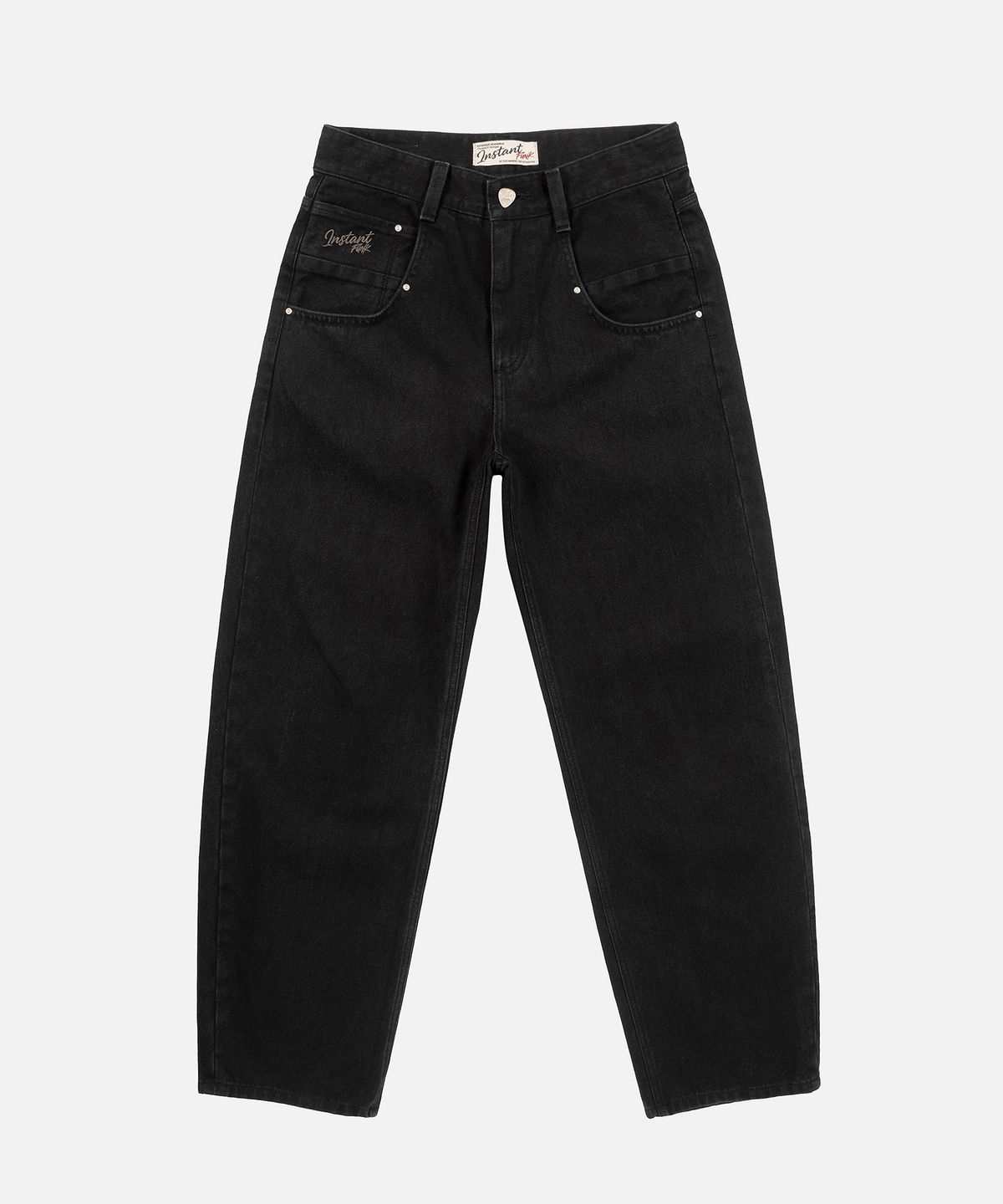 인스턴트펑크(INSTANTFUNK) BIG POCKET LOOSE FIT DENIM - BLACK