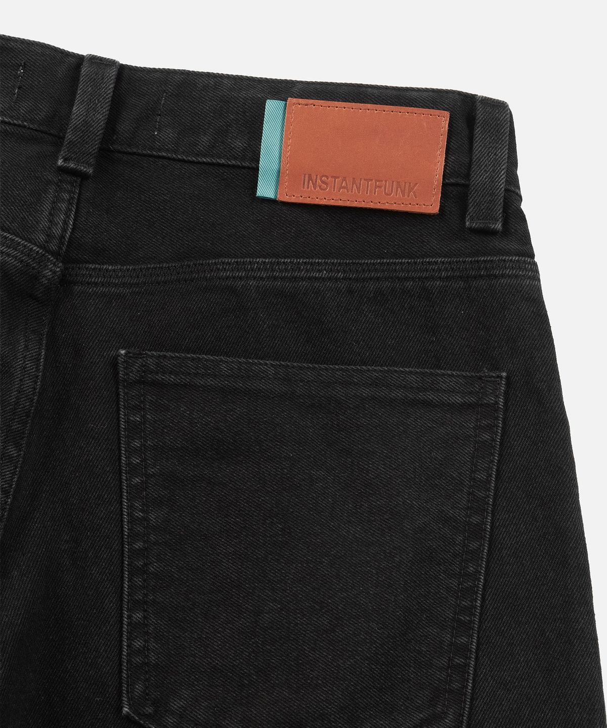 인스턴트펑크(INSTANTFUNK) BIG POCKET LOOSE FIT DENIM - BLACK