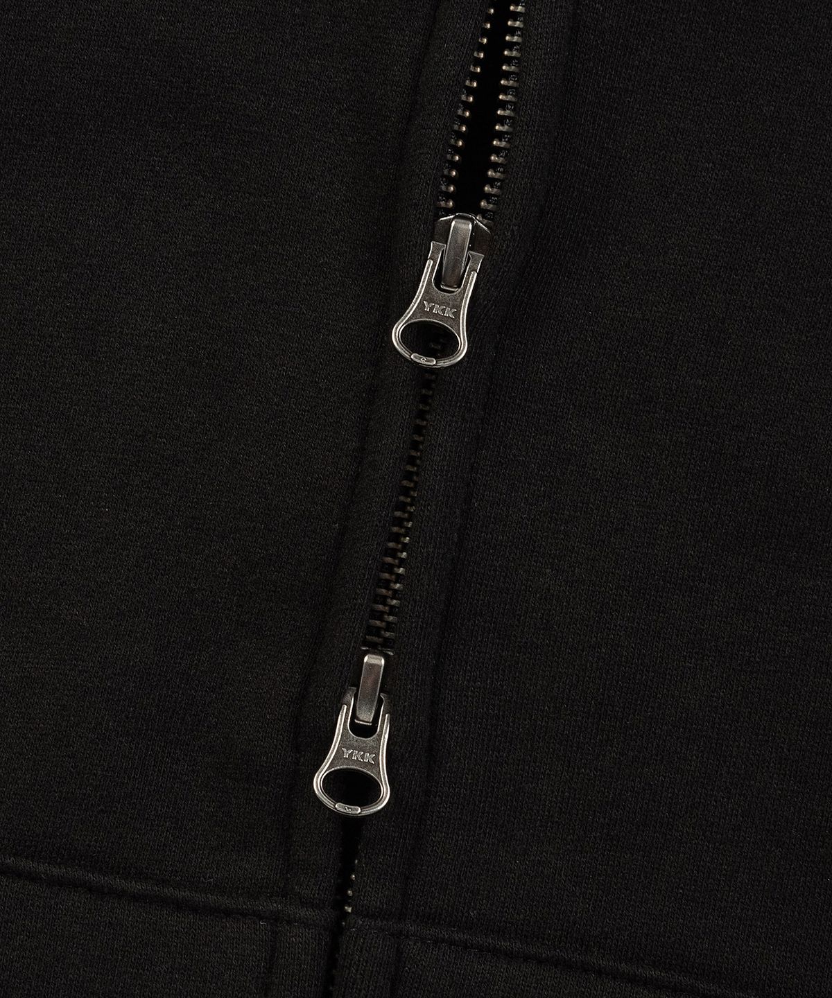 인스턴트펑크(INSTANTFUNK) RHINESTONE ZIP HOOD UP HOODIE - BLACK