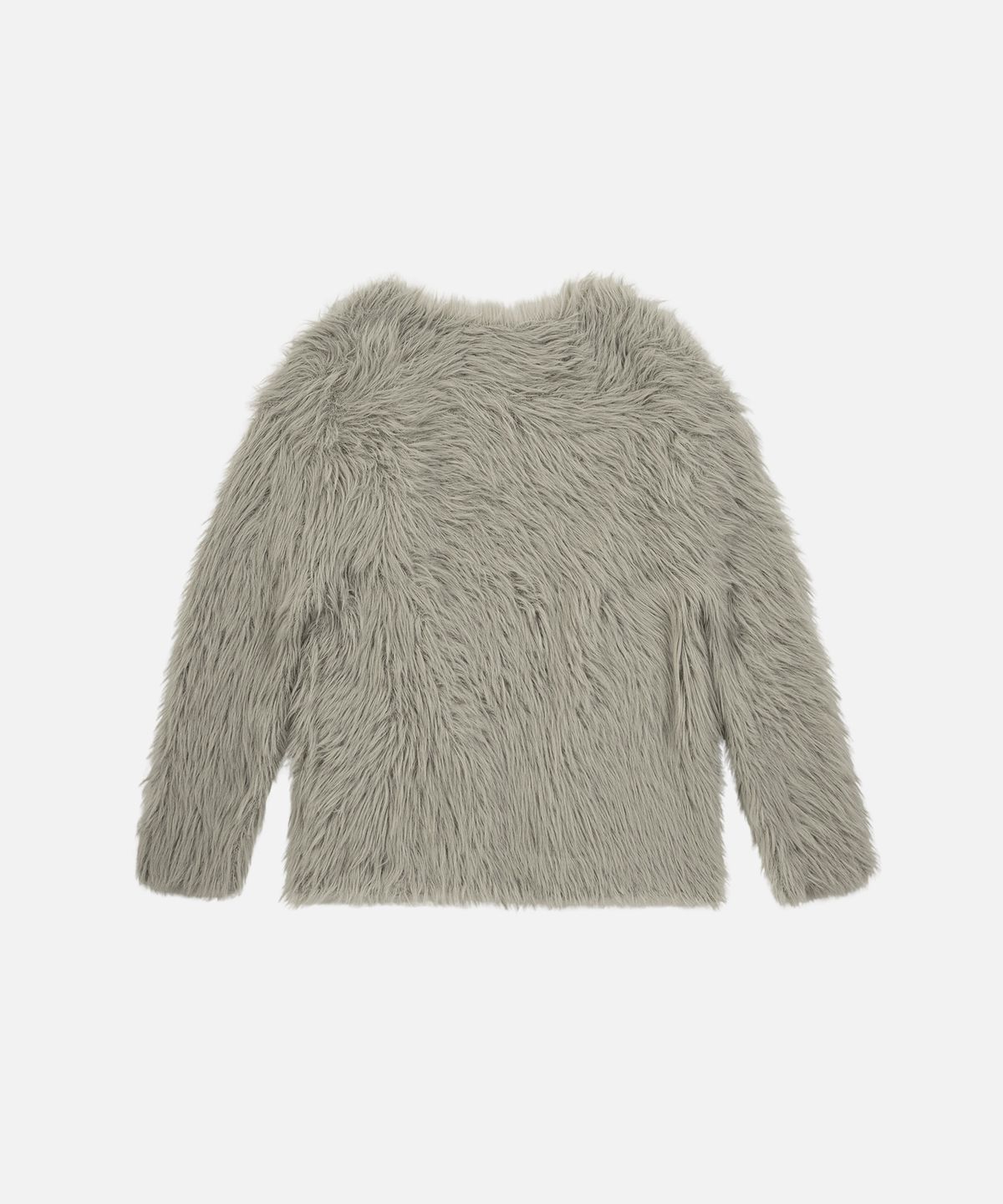 인스턴트펑크(INSTANTFUNK) OVERSIZED FEATHER YARN LONG CARDIGAN - GREY