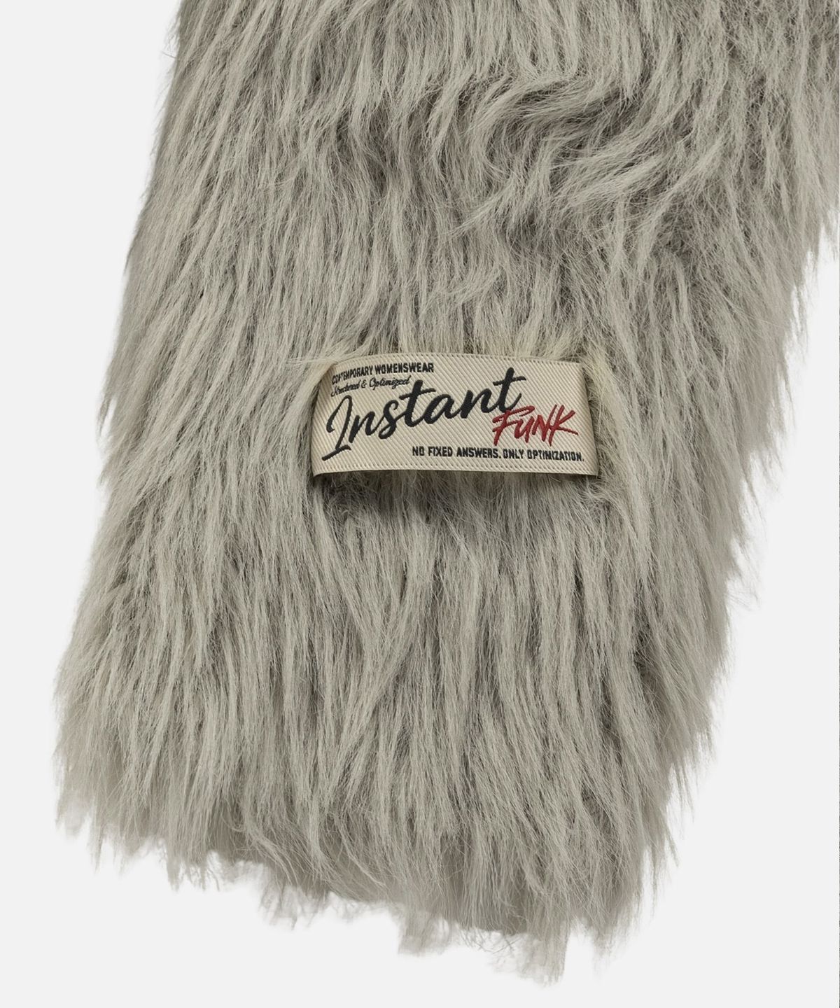 인스턴트펑크(INSTANTFUNK) OVERSIZED FEATHER YARN LONG CARDIGAN - GREY
