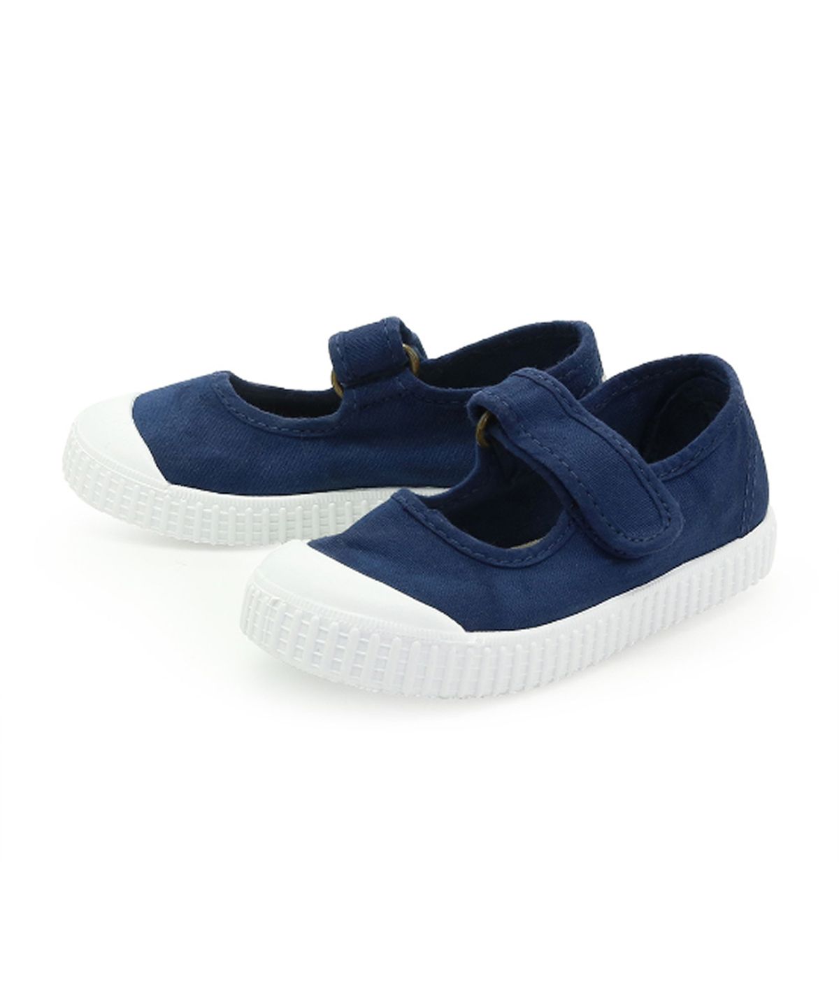 빅토리아슈즈 키즈(VICTORIA SHOES KIDS) 아동 메르세데스 틴타다 코튼 스트랩 스니커즈 (136605-MARINO)