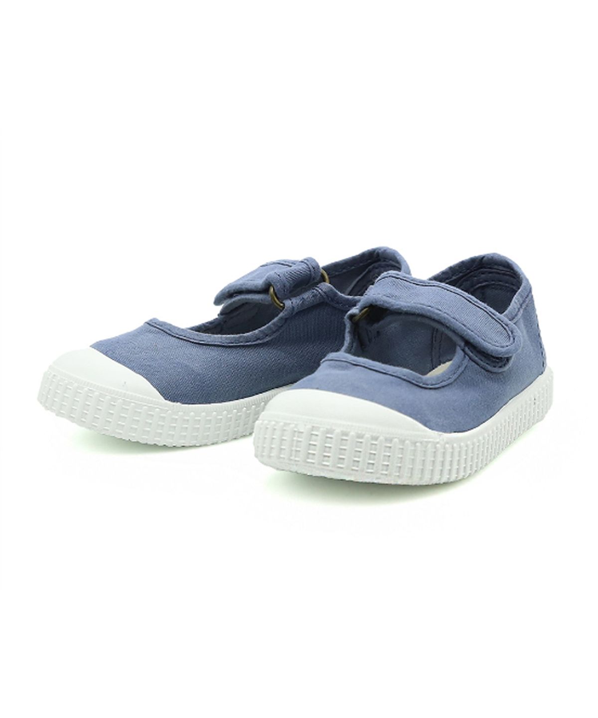 빅토리아슈즈 키즈(VICTORIA SHOES KIDS) 아동 메르세데스 틴타다 코튼 스트랩 스니커즈 (136605-AZUL)
