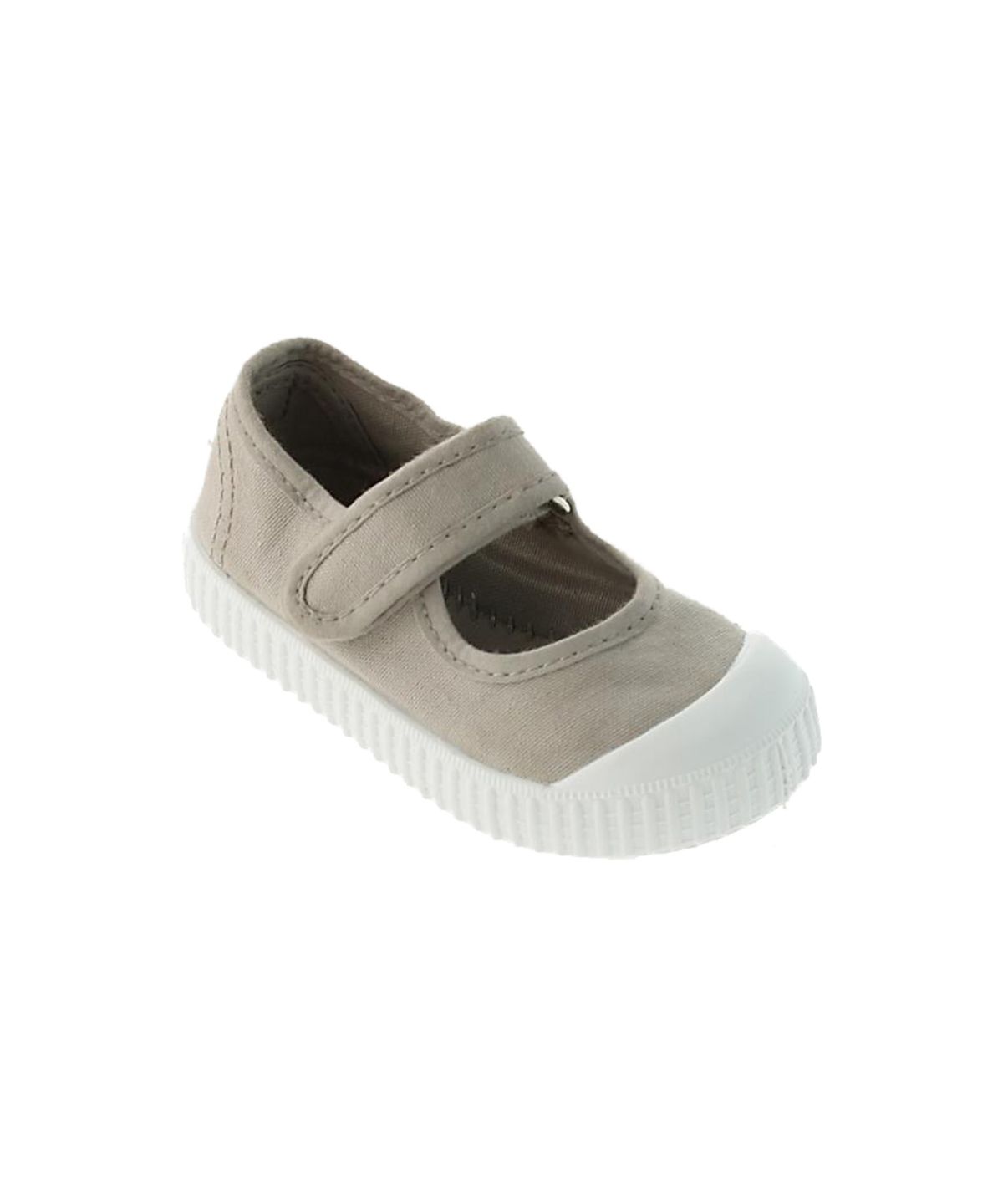빅토리아슈즈 키즈(VICTORIA SHOES KIDS) 아동 메르세데스 틴타다 코튼 스트랩 스니커즈 (136605-BEIGE)