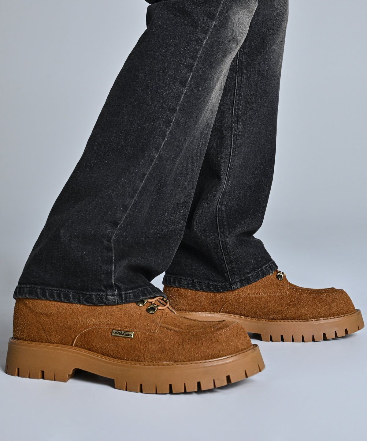 아들러(ADRER) High Sole Brushed Lace-Up Shoes