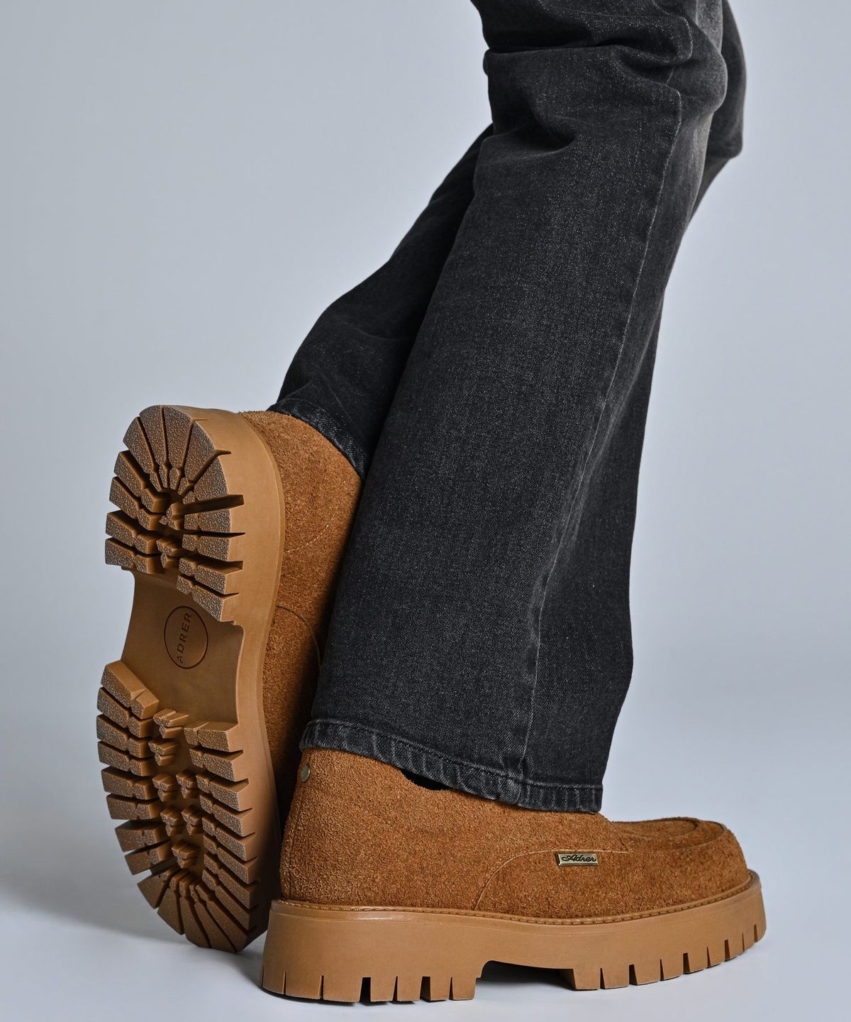 아들러(ADRER) High Sole Brushed Lace-Up Shoes