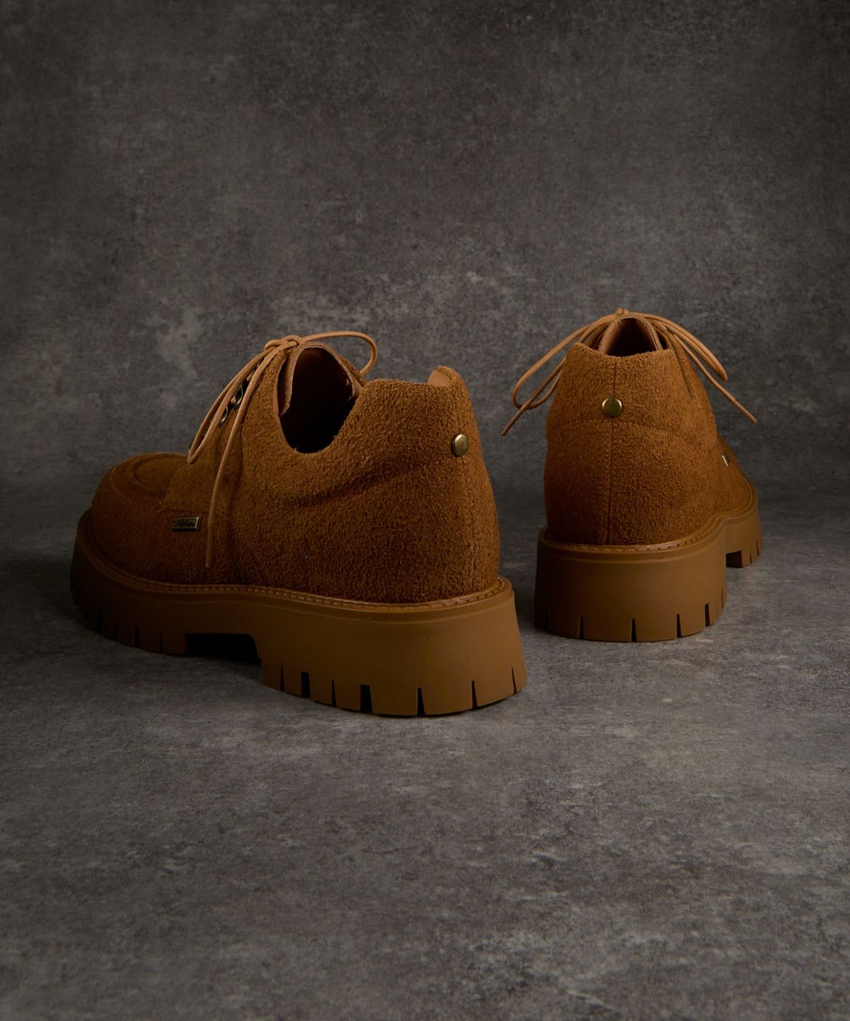 아들러(ADRER) High Sole Brushed Lace-Up Shoes