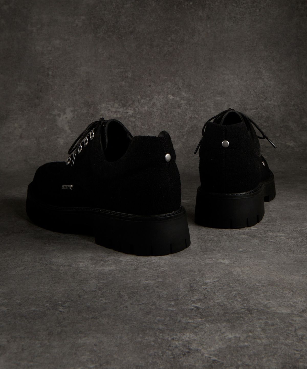 아들러(ADRER) High Sole Brushed Lace-Up Shoes