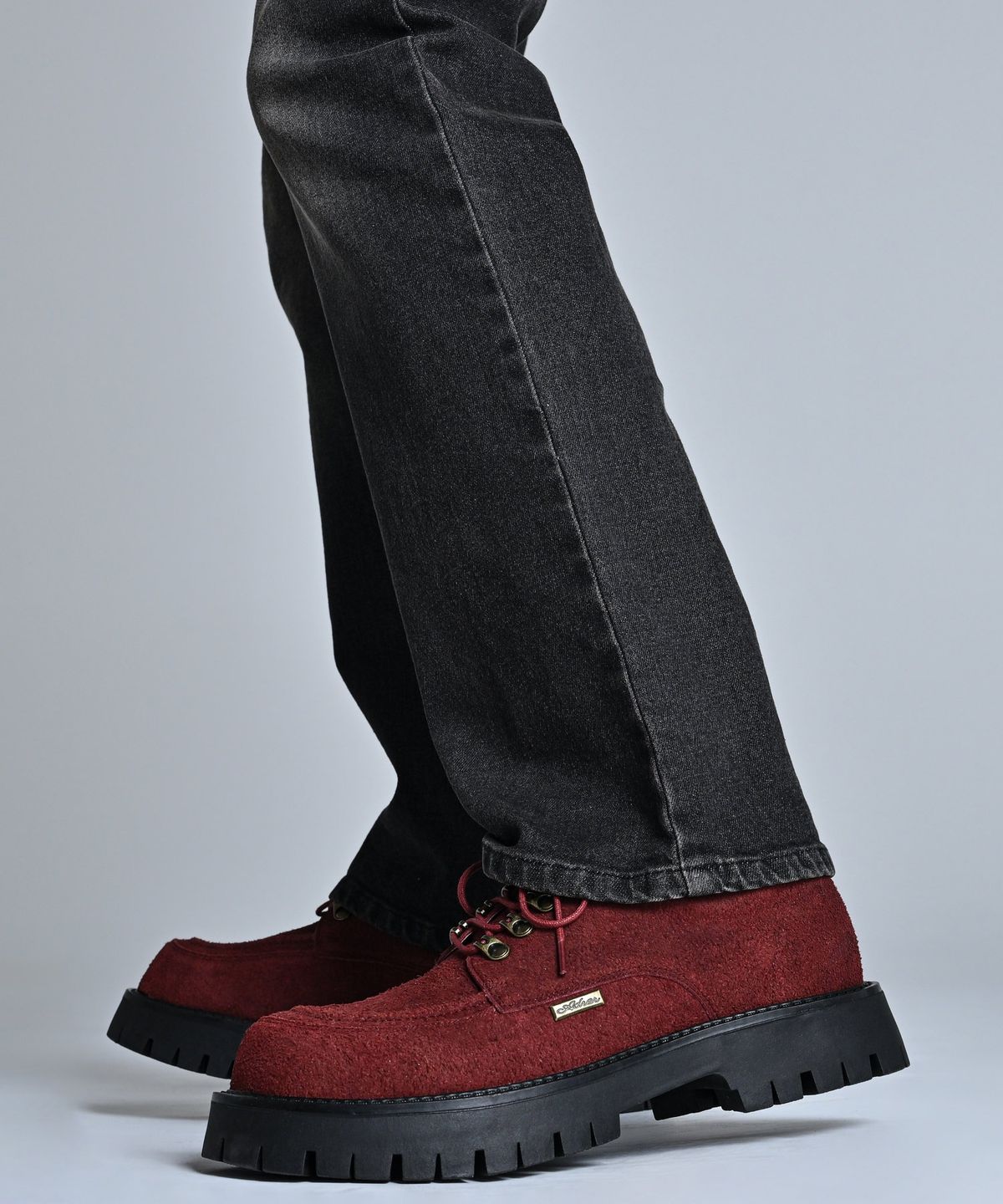 아들러(ADRER) High Sole Brushed Lace-Up Shoes