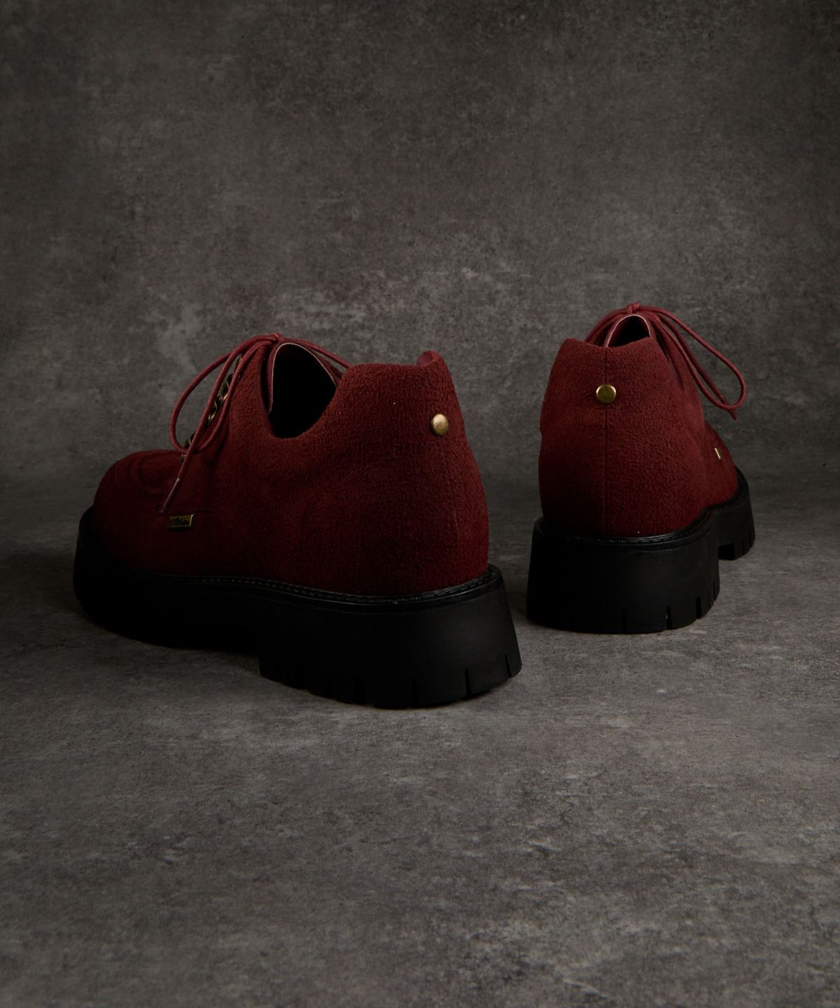 아들러(ADRER) High Sole Brushed Lace-Up Shoes