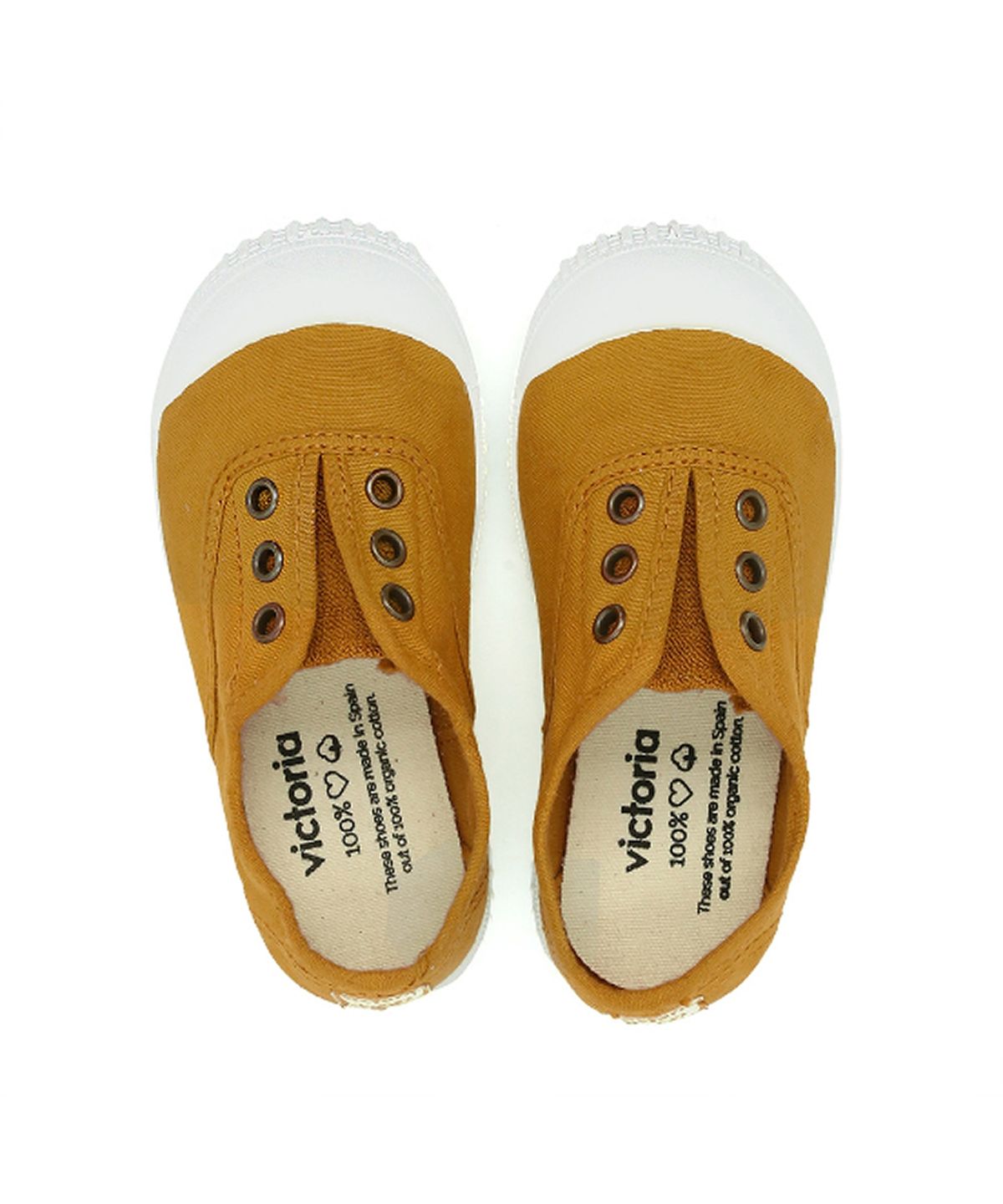 빅토리아슈즈 키즈(VICTORIA SHOES KIDS) 아동 잉글레사 코튼 라바다 스니커즈 (106627-MOSTAZA)
