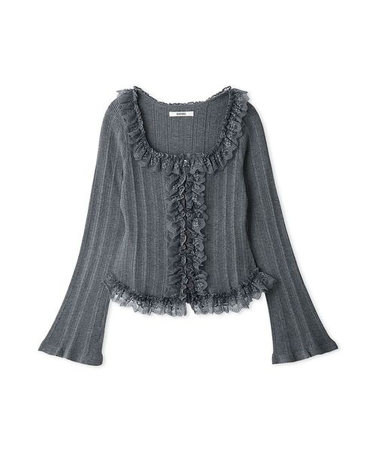 스나이델(SNIDEL) Frill Knit Pullover