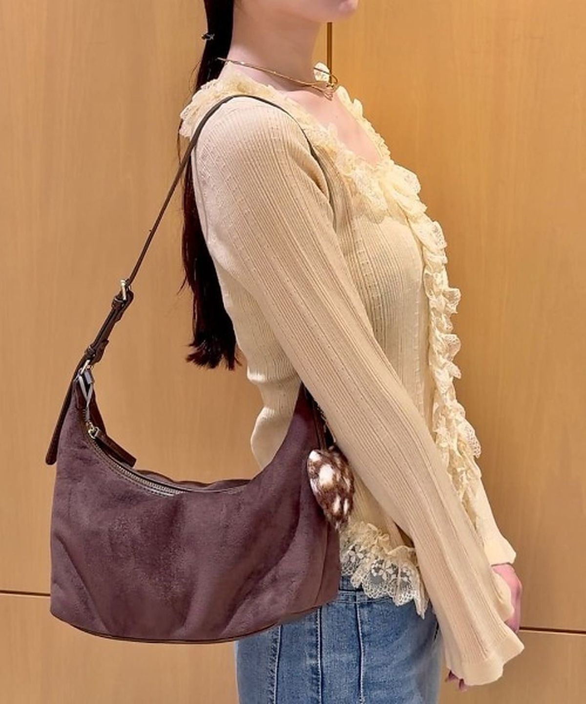 스나이델(SNIDEL) Frill Knit Pullover