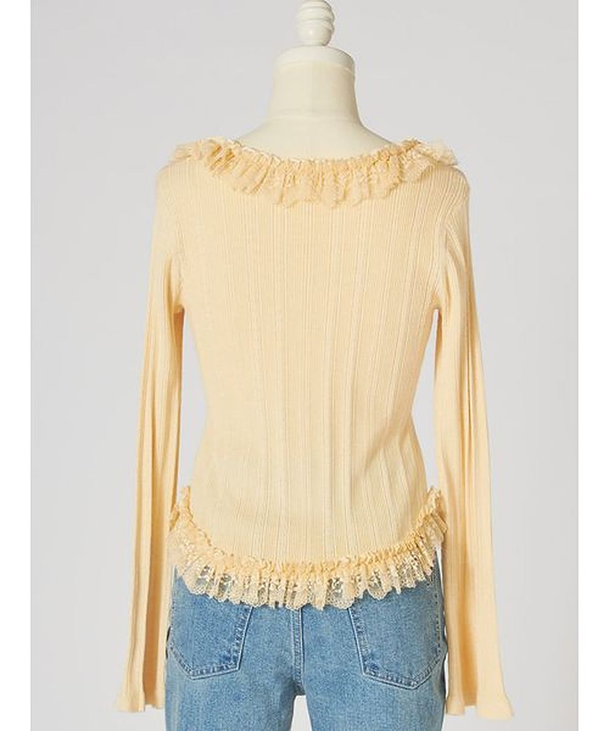 스나이델(SNIDEL) Frill Knit Pullover