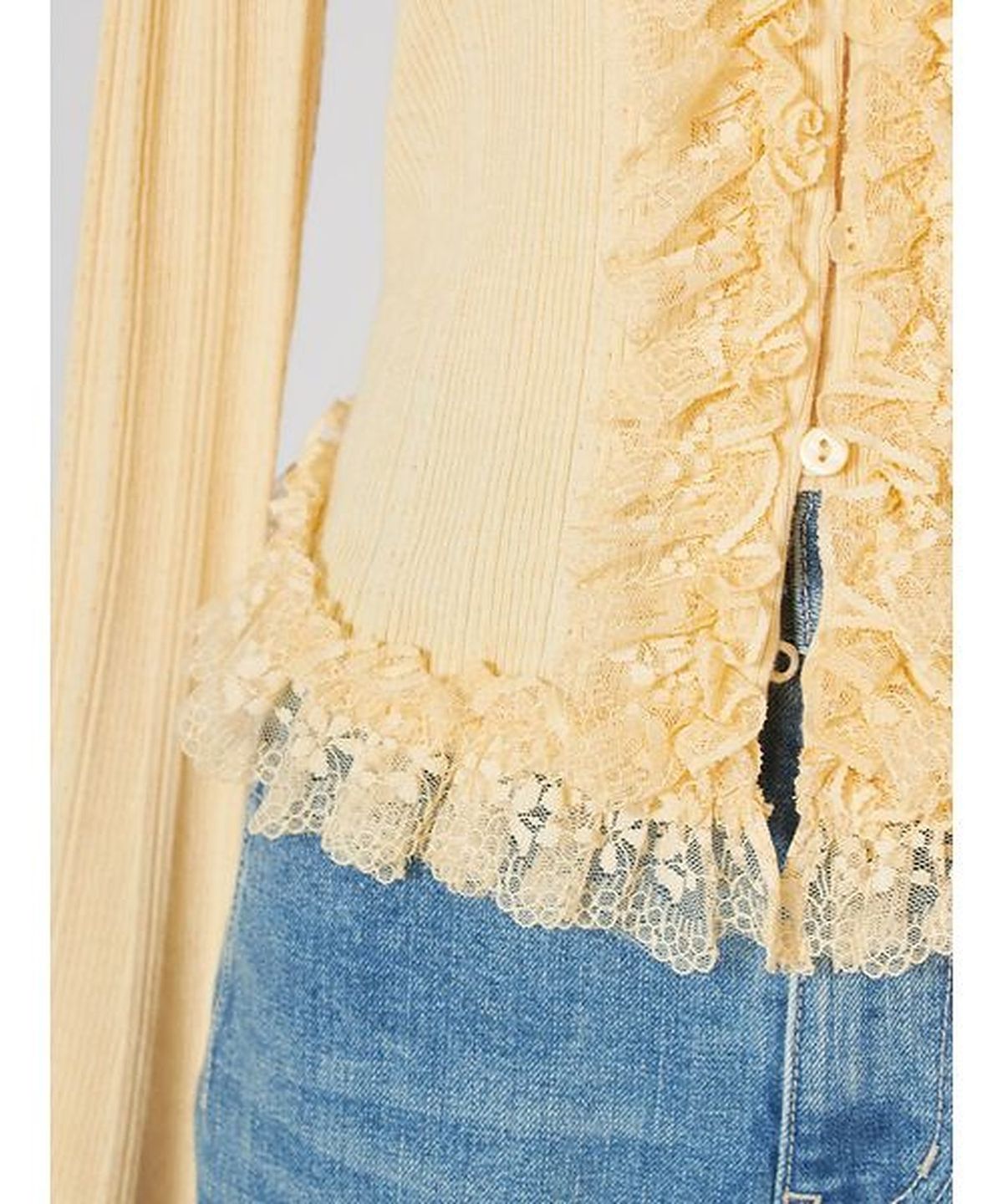 스나이델(SNIDEL) Frill Knit Pullover