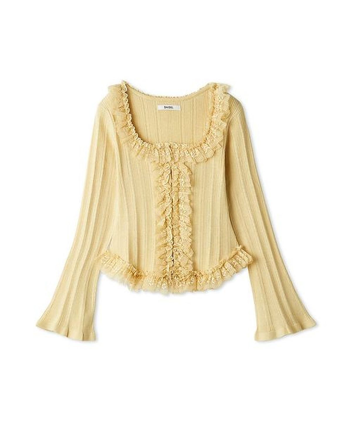 스나이델(SNIDEL) Frill Knit Pullover