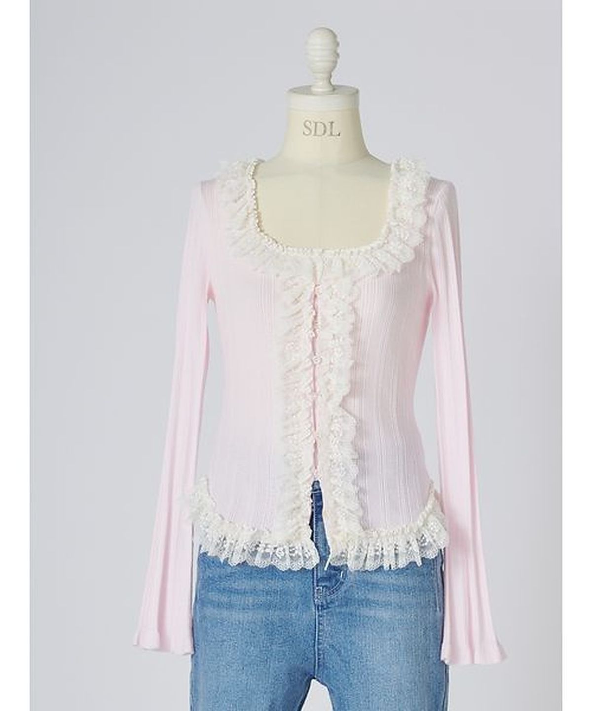 스나이델(SNIDEL) Frill Knit Pullover